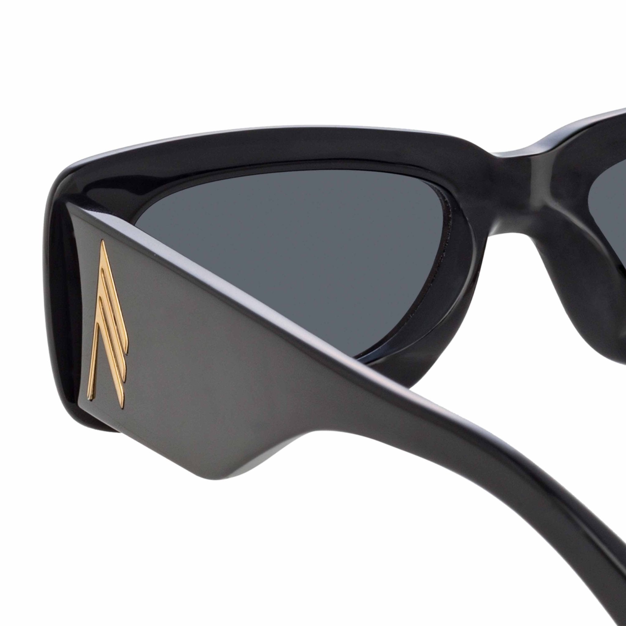 Mini Marfa in Black - LINDA FARROW - Sunglasses -