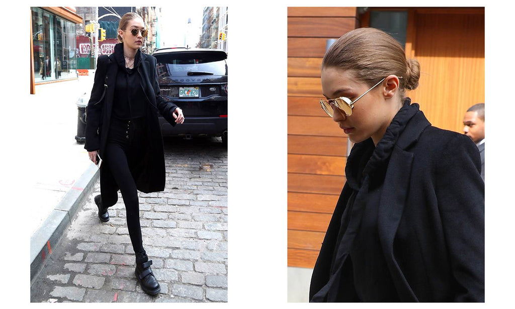 Gigi Hadid in Linda Farrow