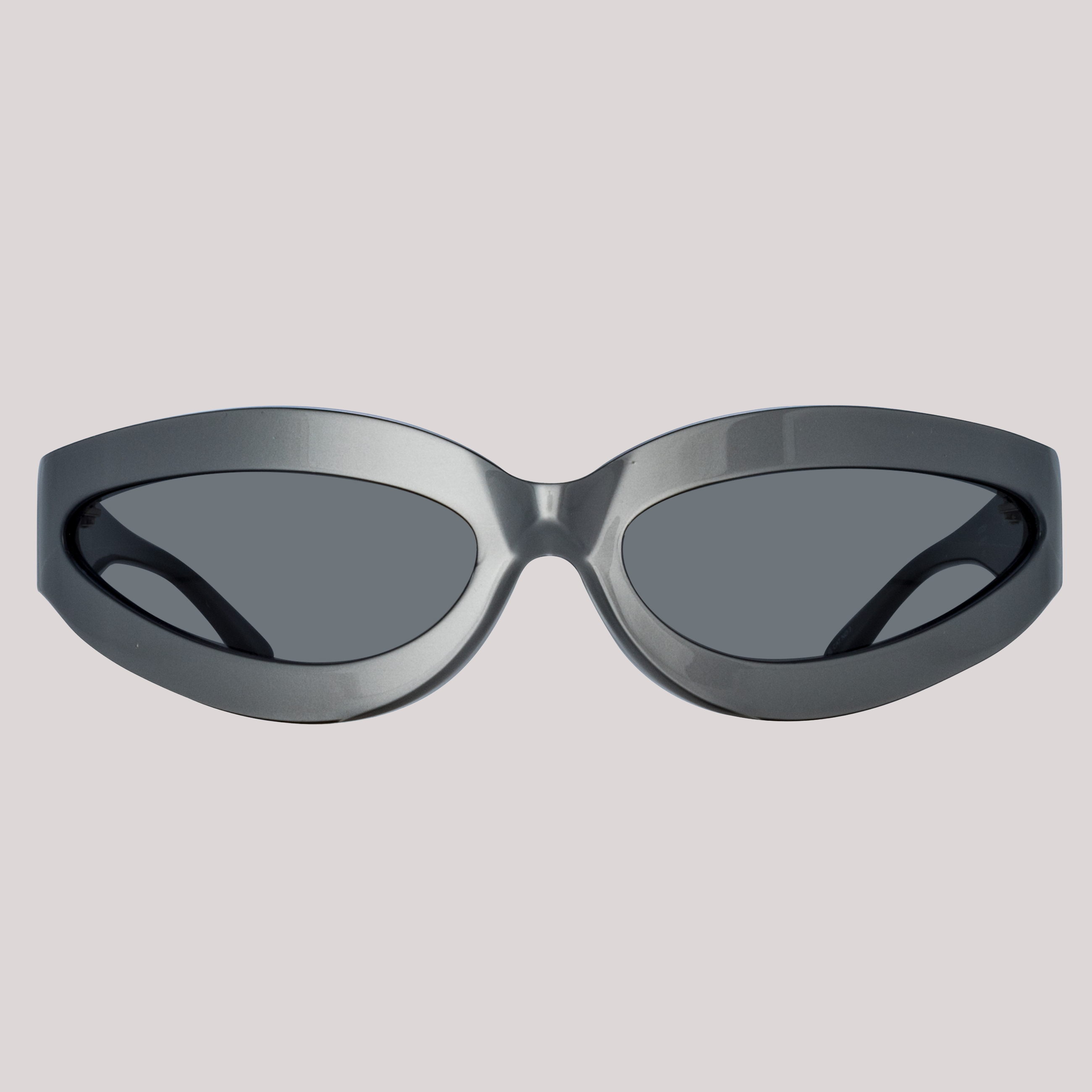 Agnes Wrap Sunglasses in Silver