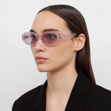 Irene Angular Sunglasses in Pink