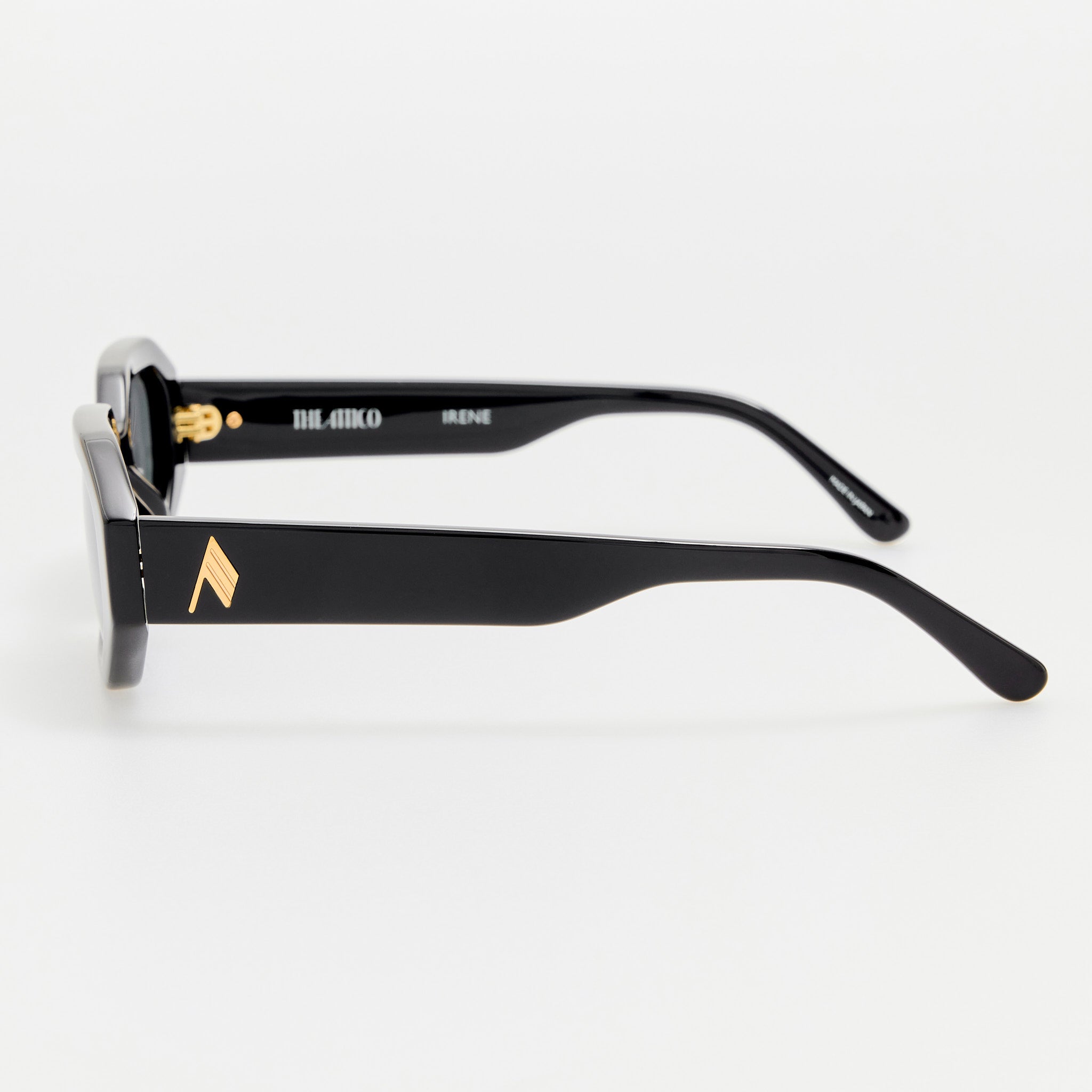 Irene Angular Sunglasses in Black