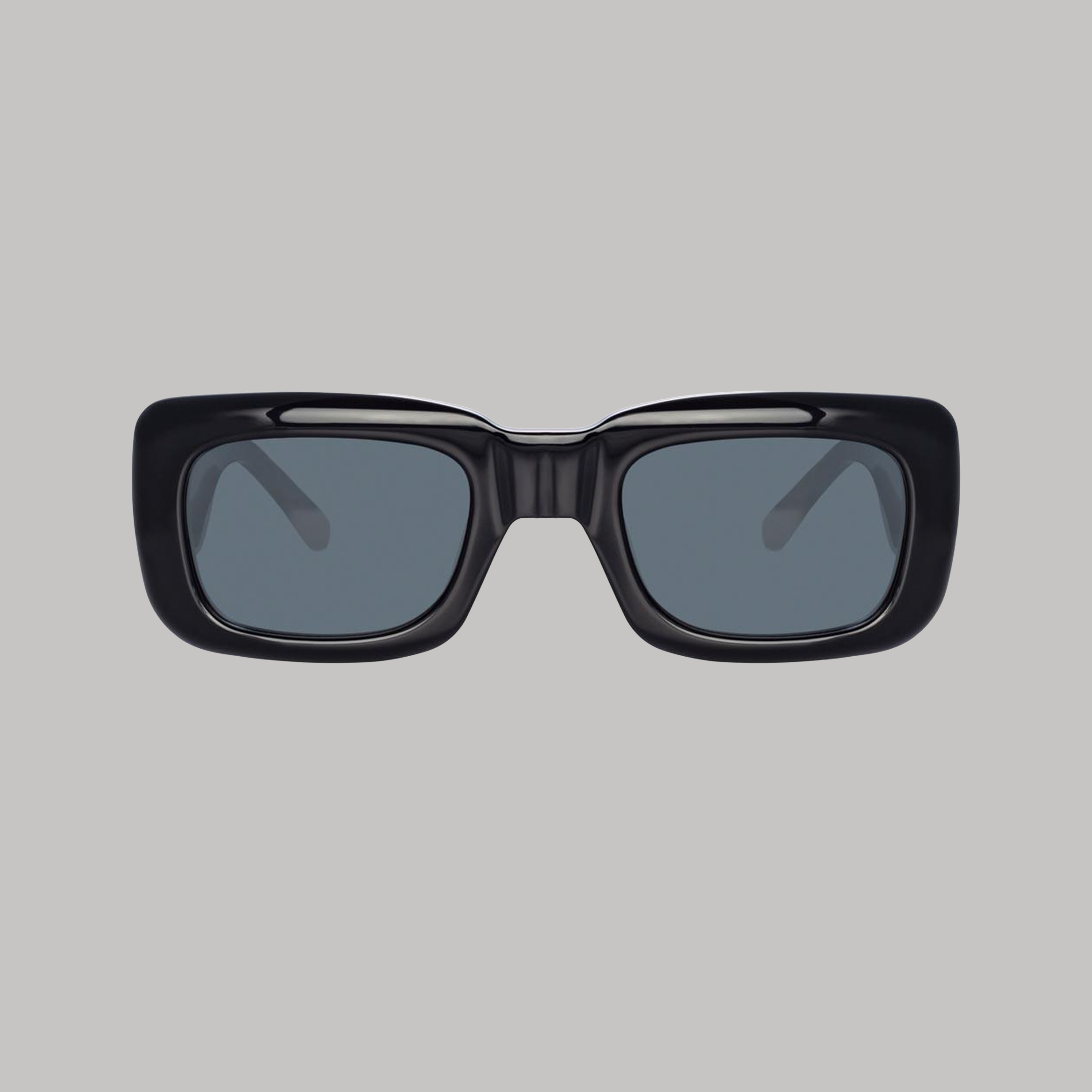 Marfa Rectangular Sunglasses in Black