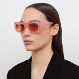 Marfa Rectangular Sunglasses in Pink