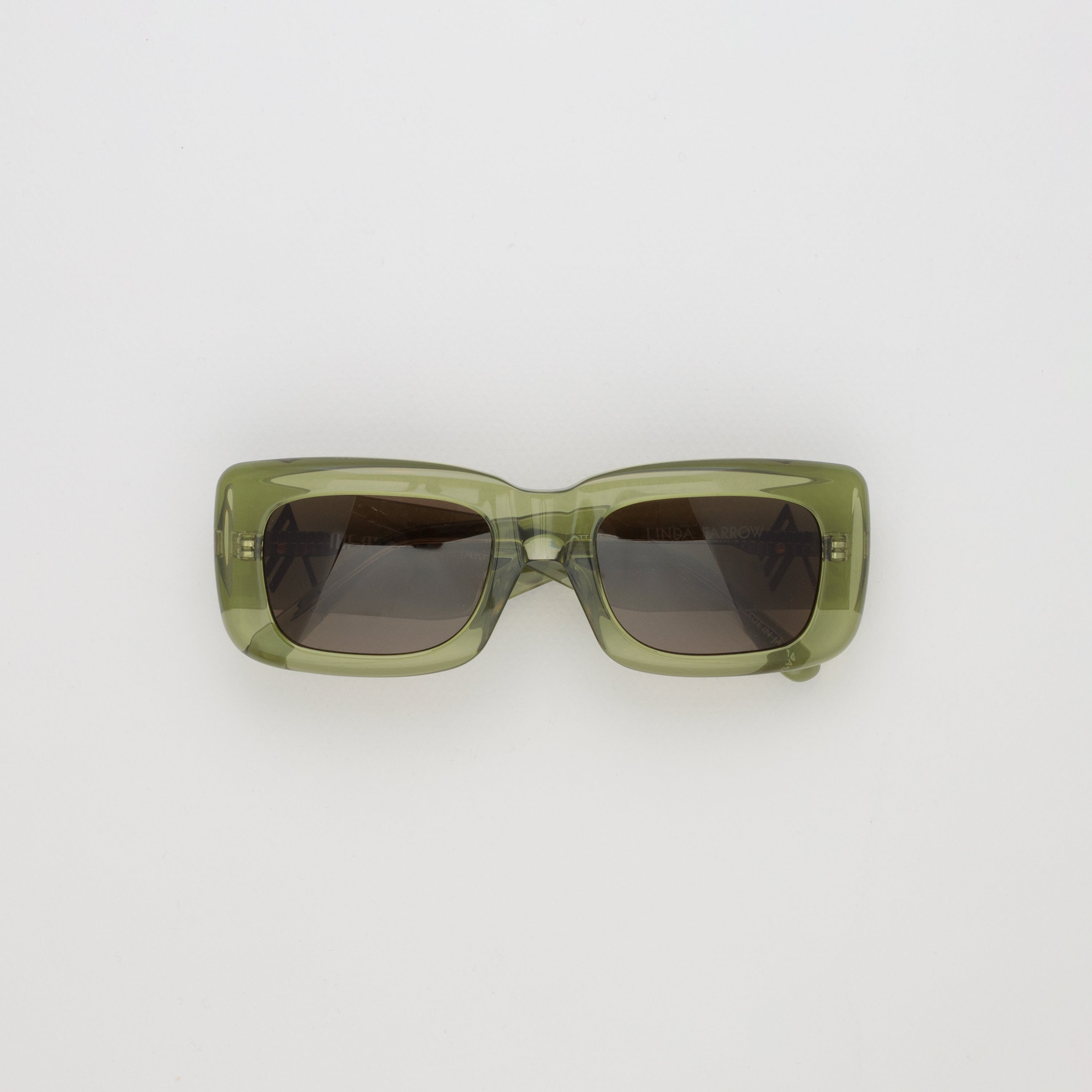 Marfa Rectangular Sunglasses in Green