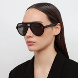 Jurgen Aviator Sunglasses in Black