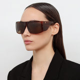 Andre Oversized Sunglasses in Brown