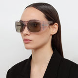 Andre Oversized Sunglasses in Smoke