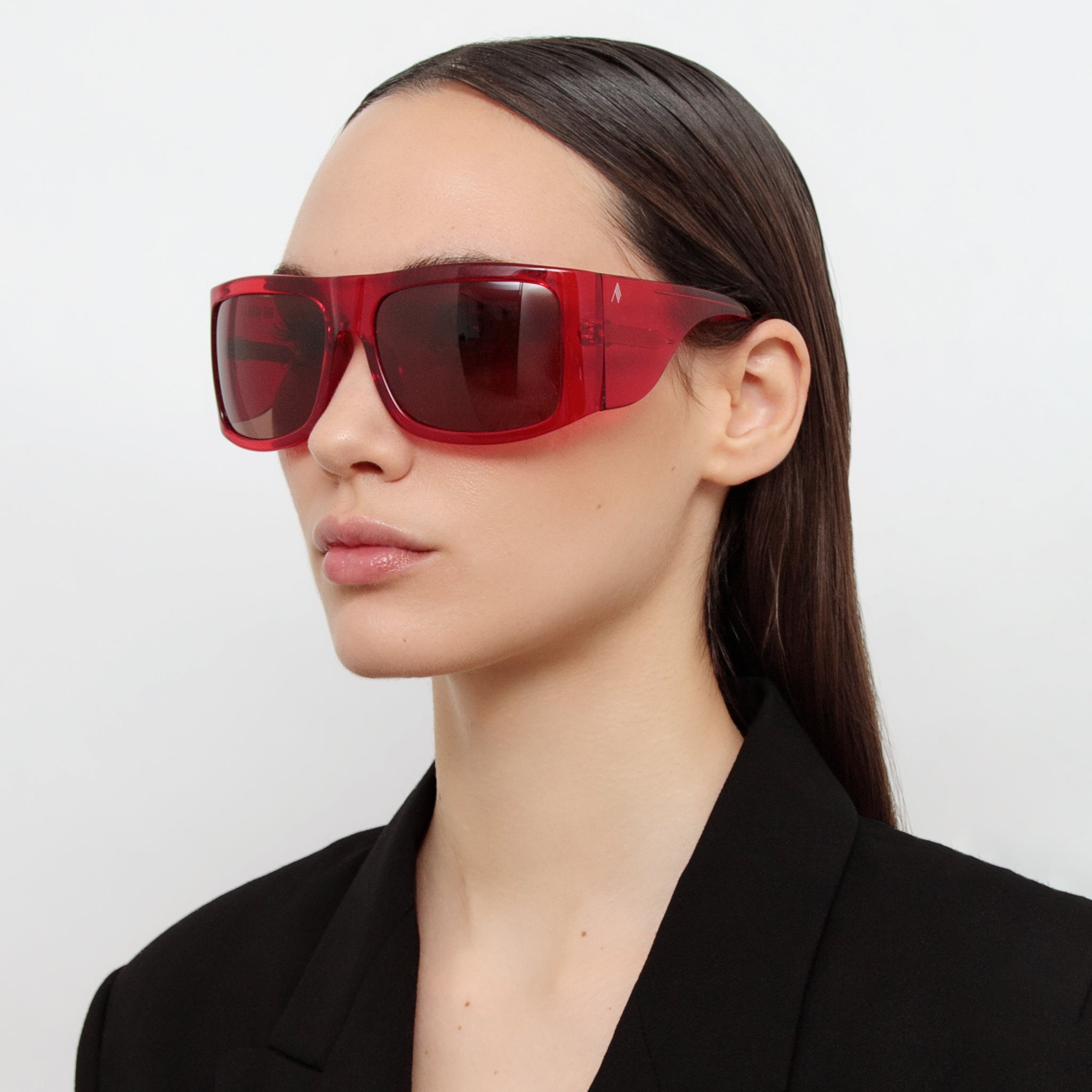 Andre Oversized Sunglasses in Red