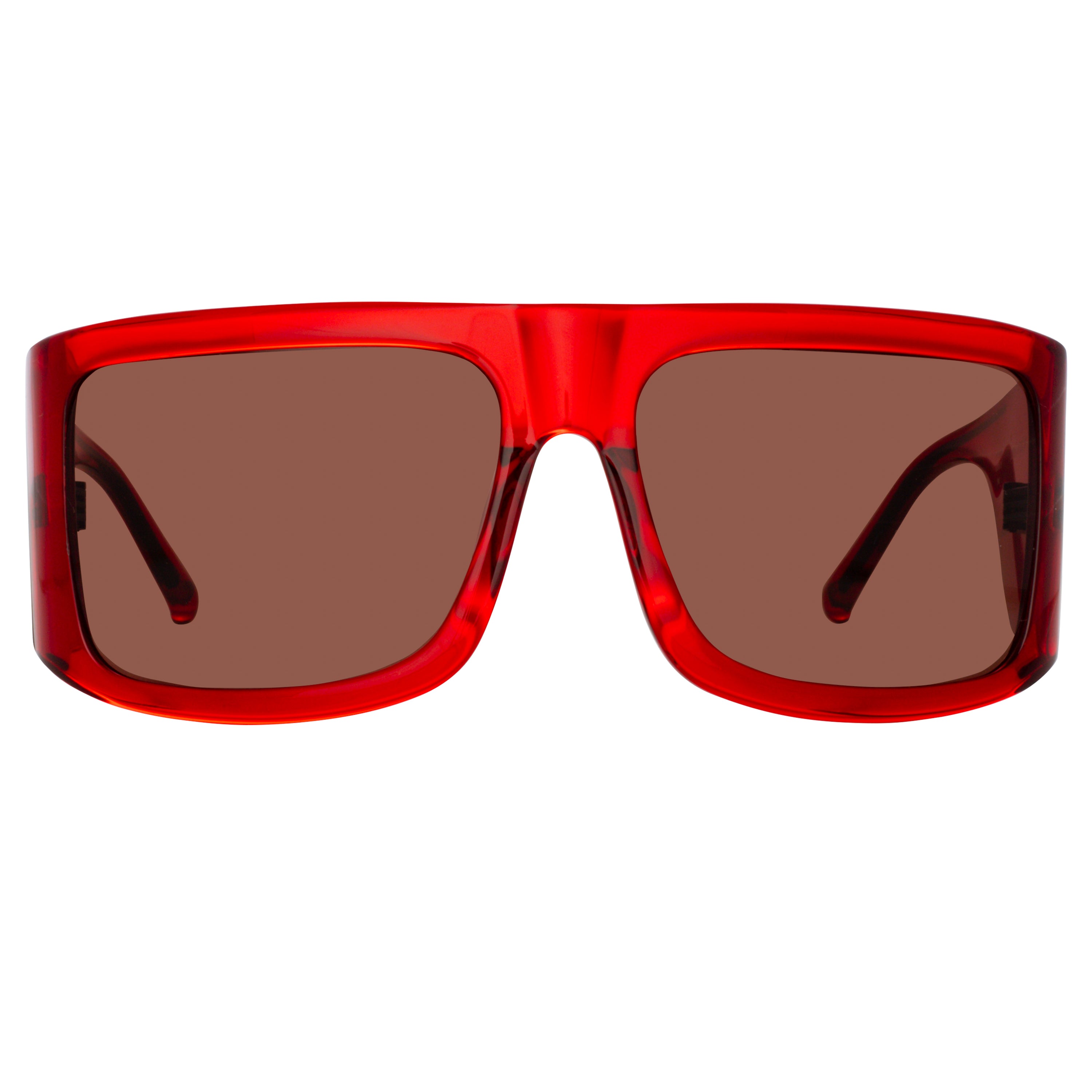 Andre Oversized Sunglasses in Red