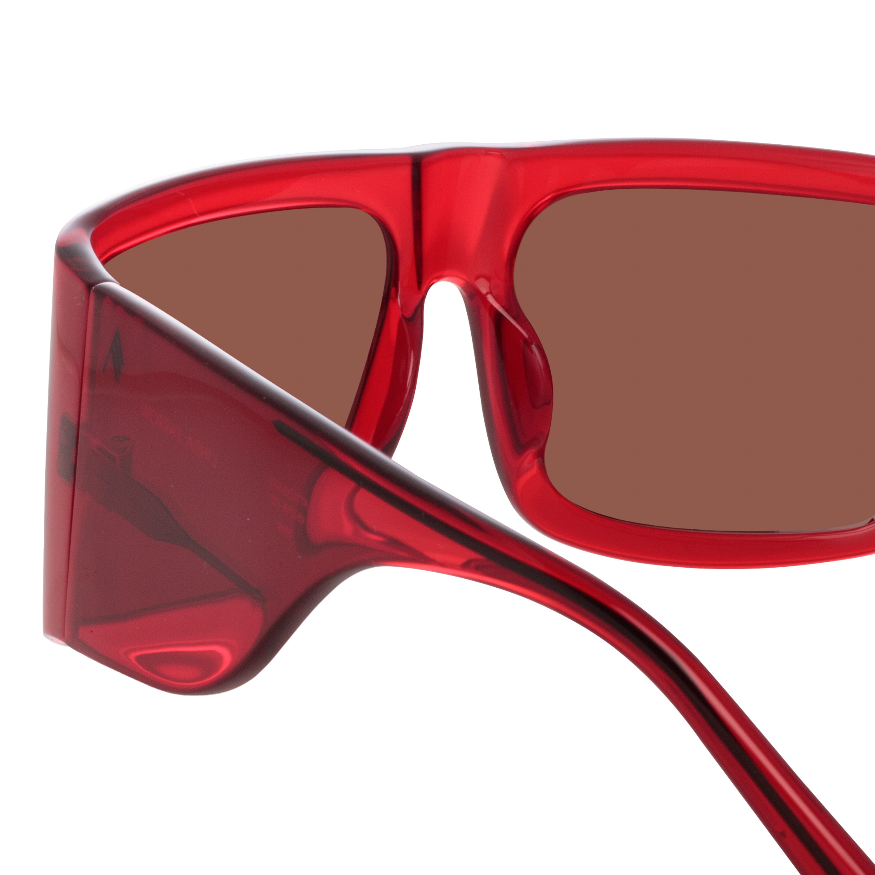 Andre Oversized Sunglasses in Red