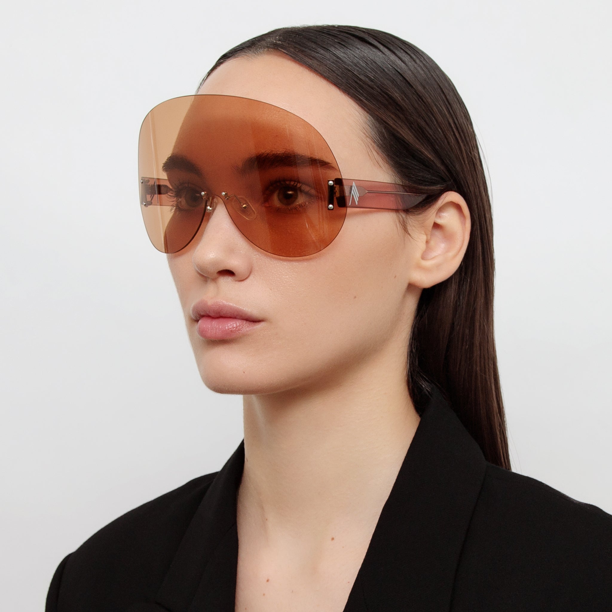 Karl Oversize Sunglasses in Peach