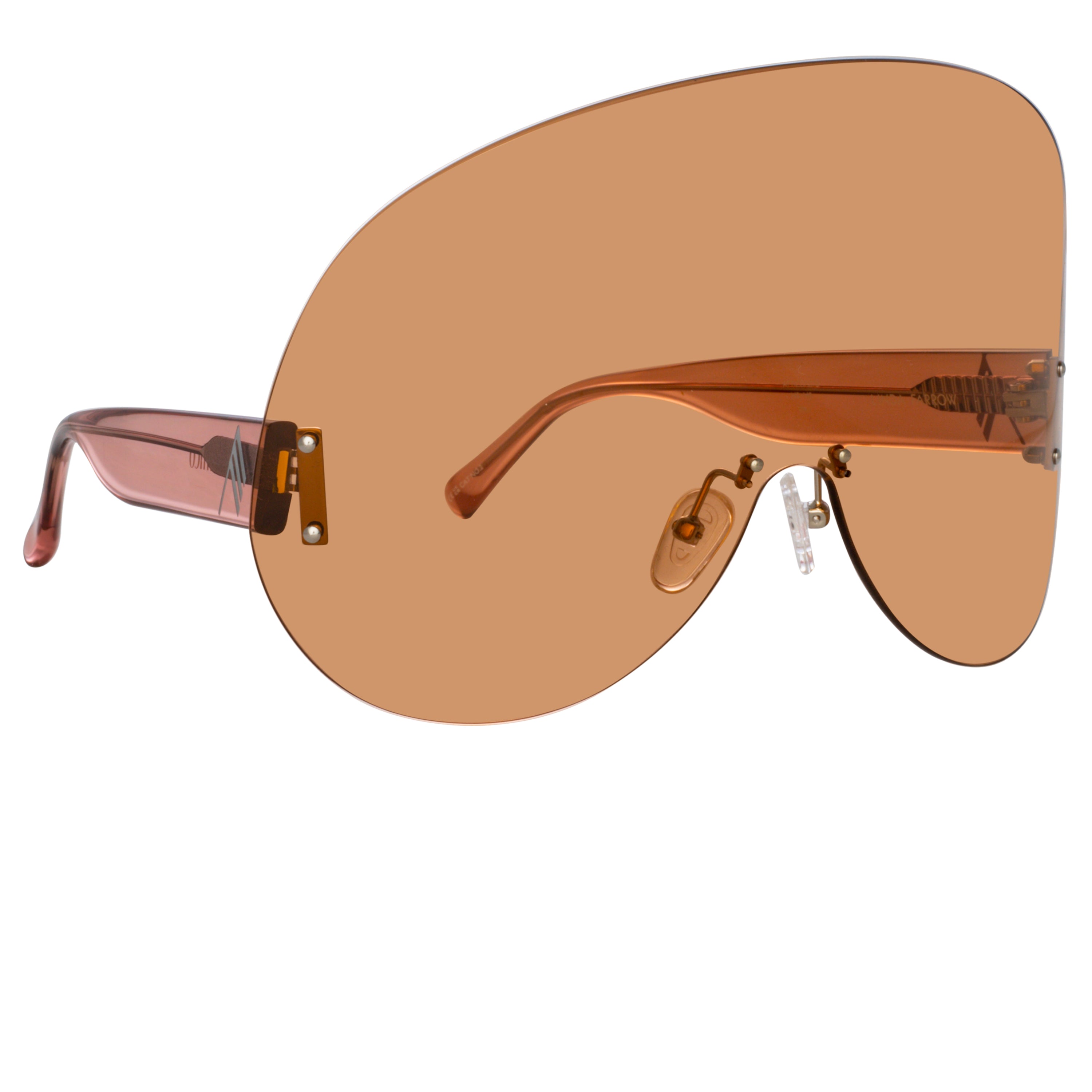 Karl Oversize Sunglasses in Peach