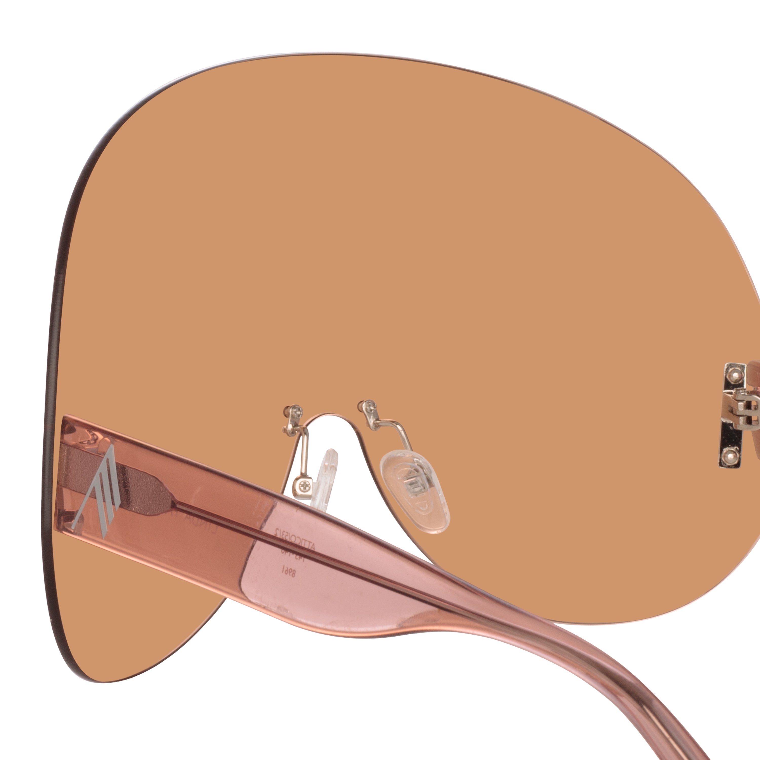 Karl Oversize Sunglasses in Peach