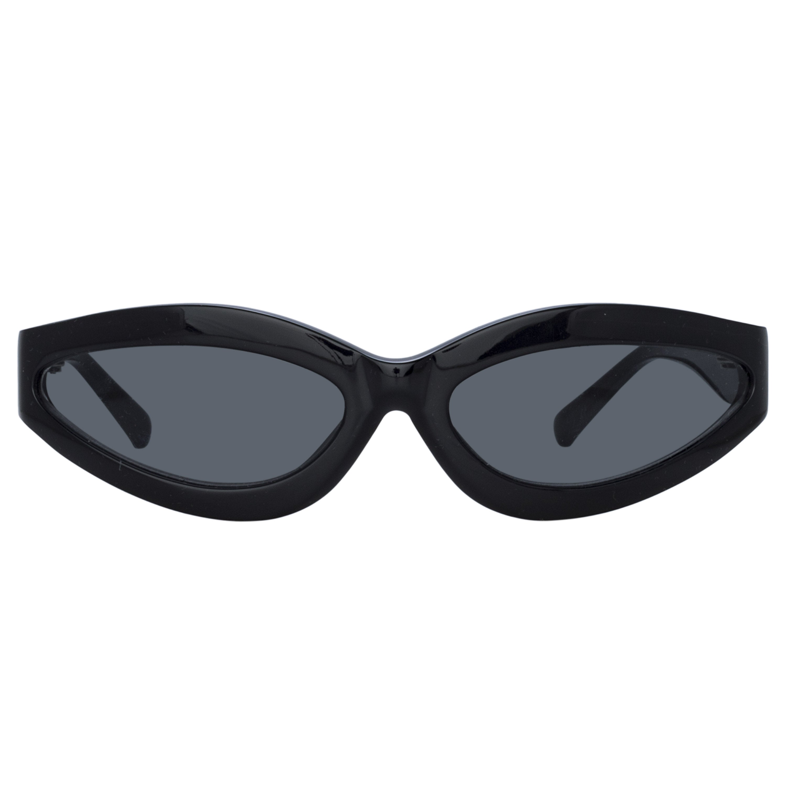 Agnes Wrap Sunglasses in Black