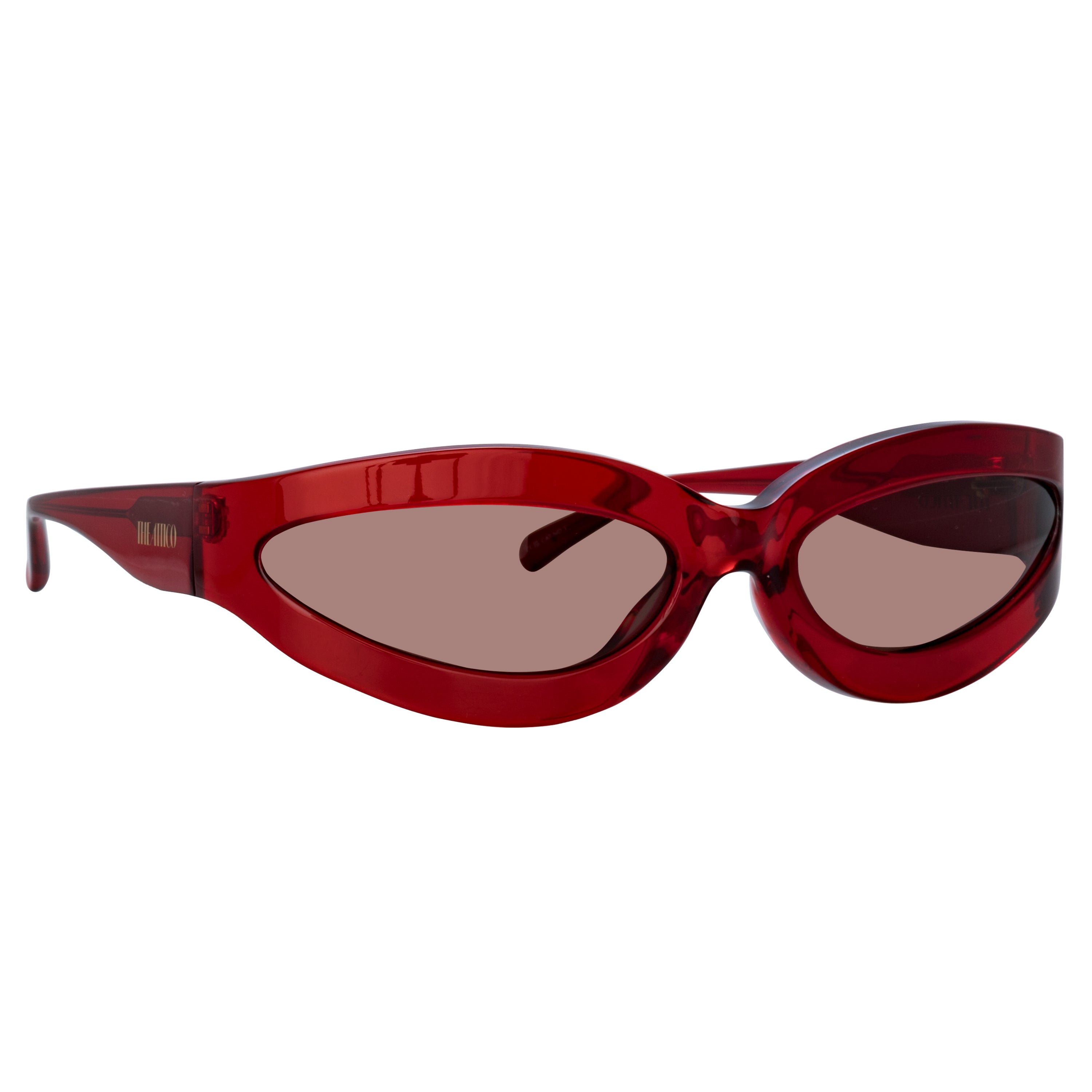 Agnes Wrap Sunglasses in Red