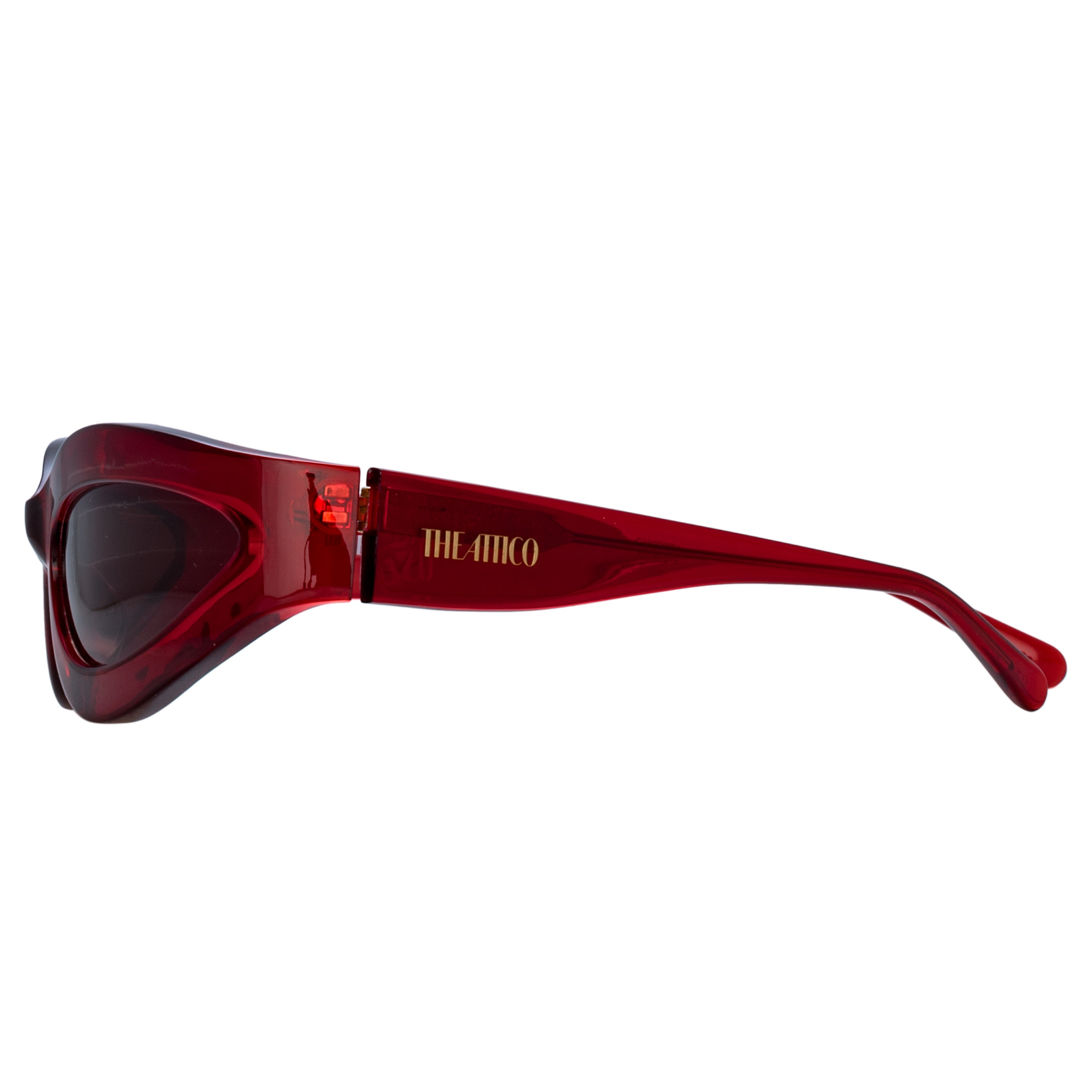 Agnes Wrap Sunglasses in Red