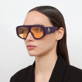 Milano Oversized Sunglasses in Purple