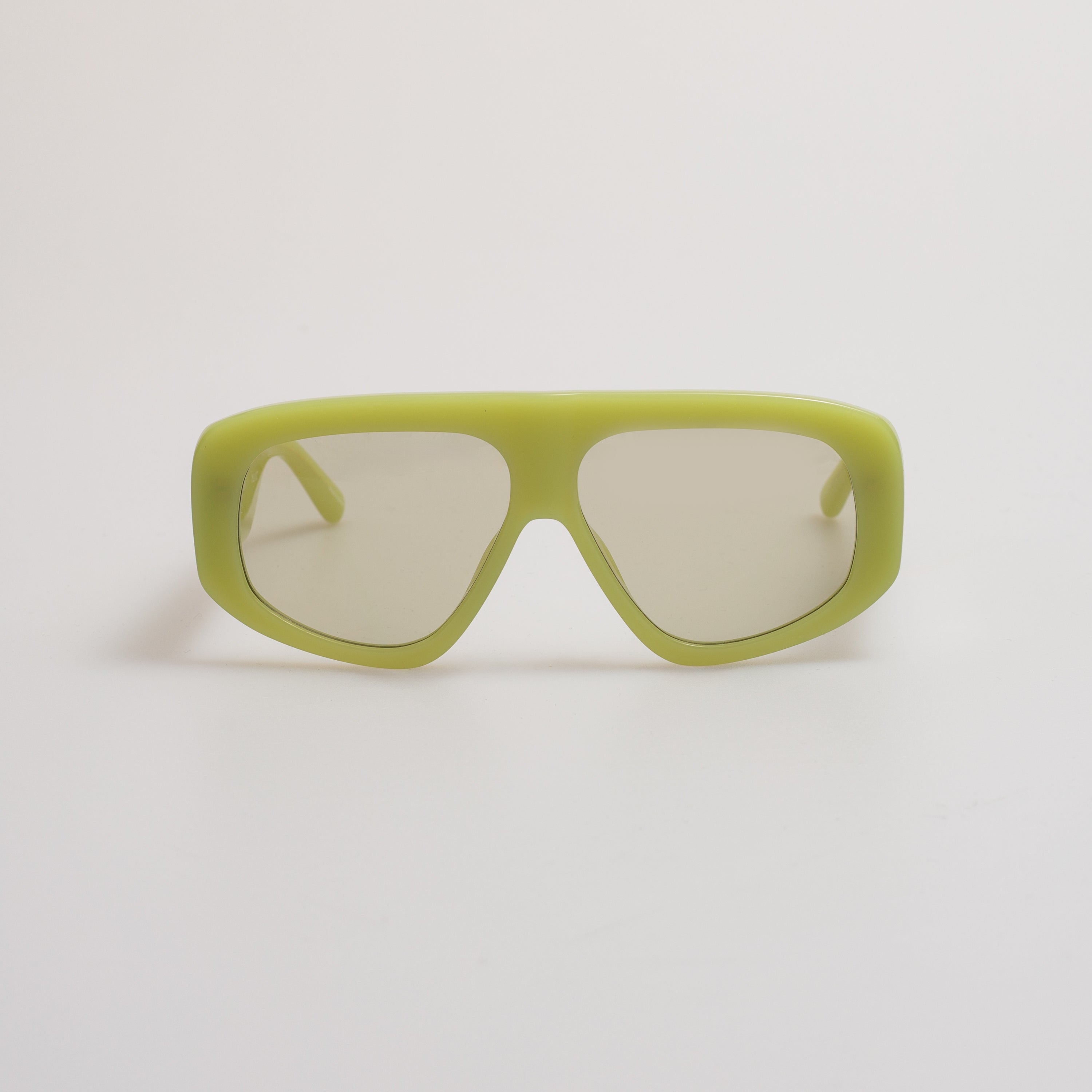 Milano Oversized Sunglasses in Acid Green