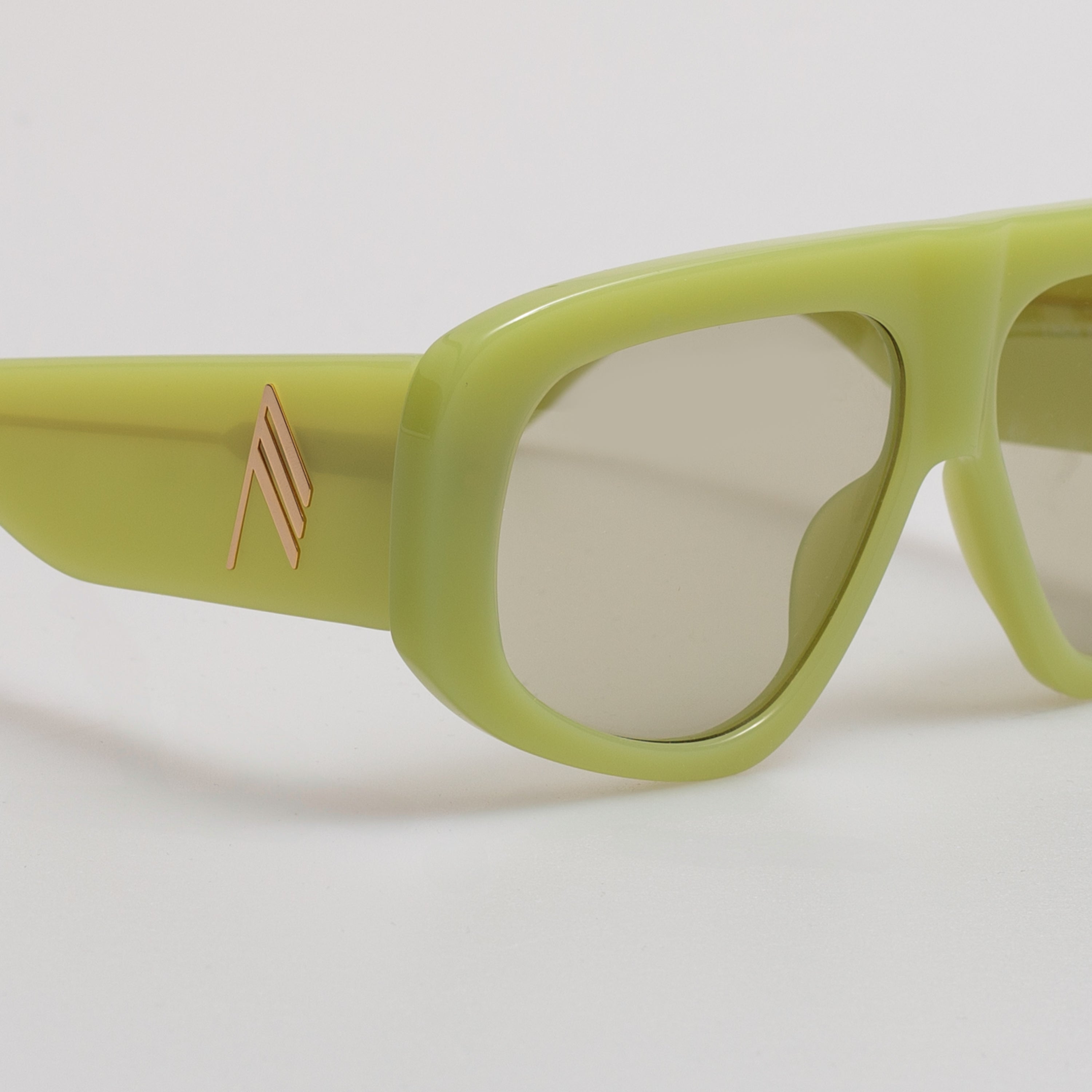 Milano Oversized Sunglasses in Acid Green