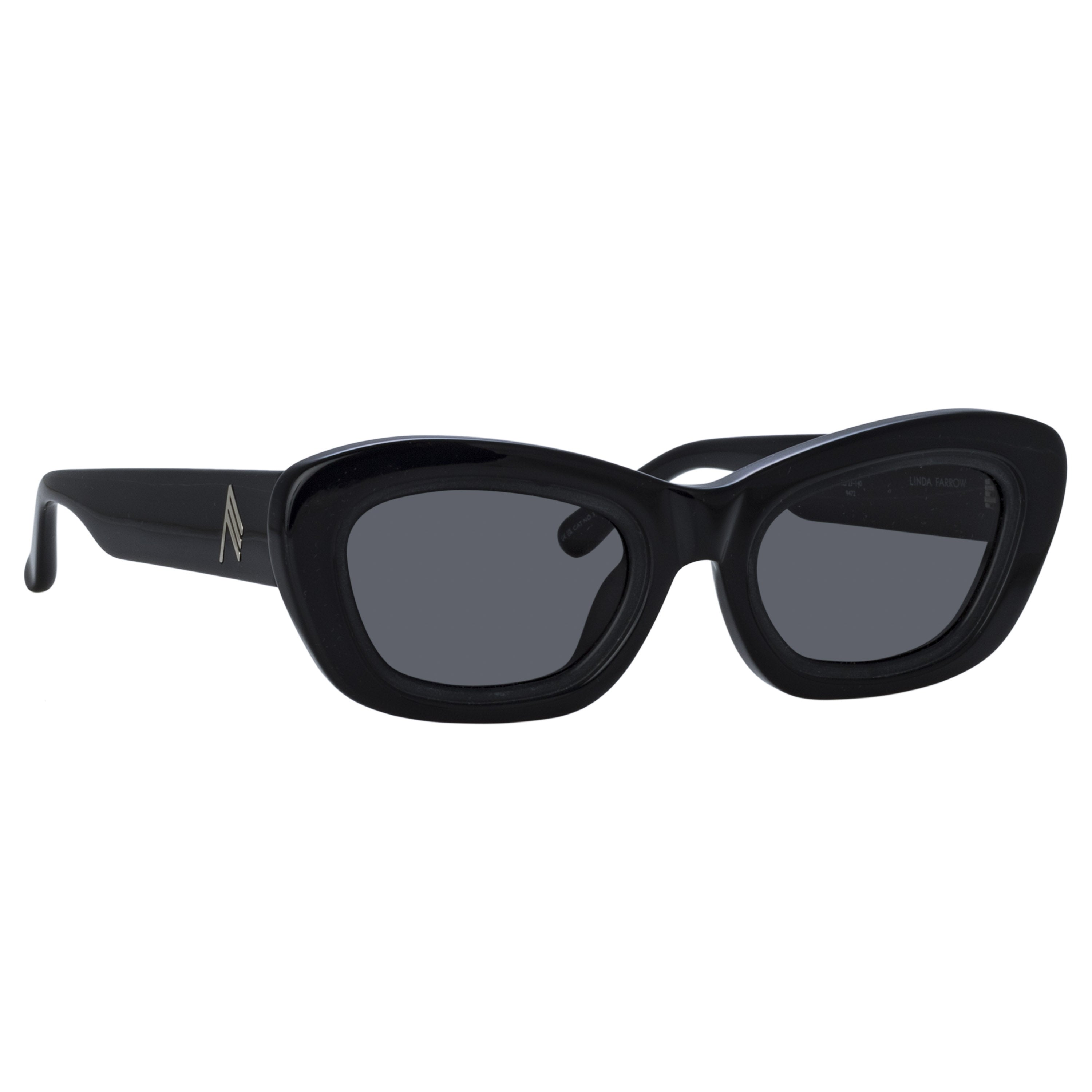 Rania Cat Eye Sunglasses in Black