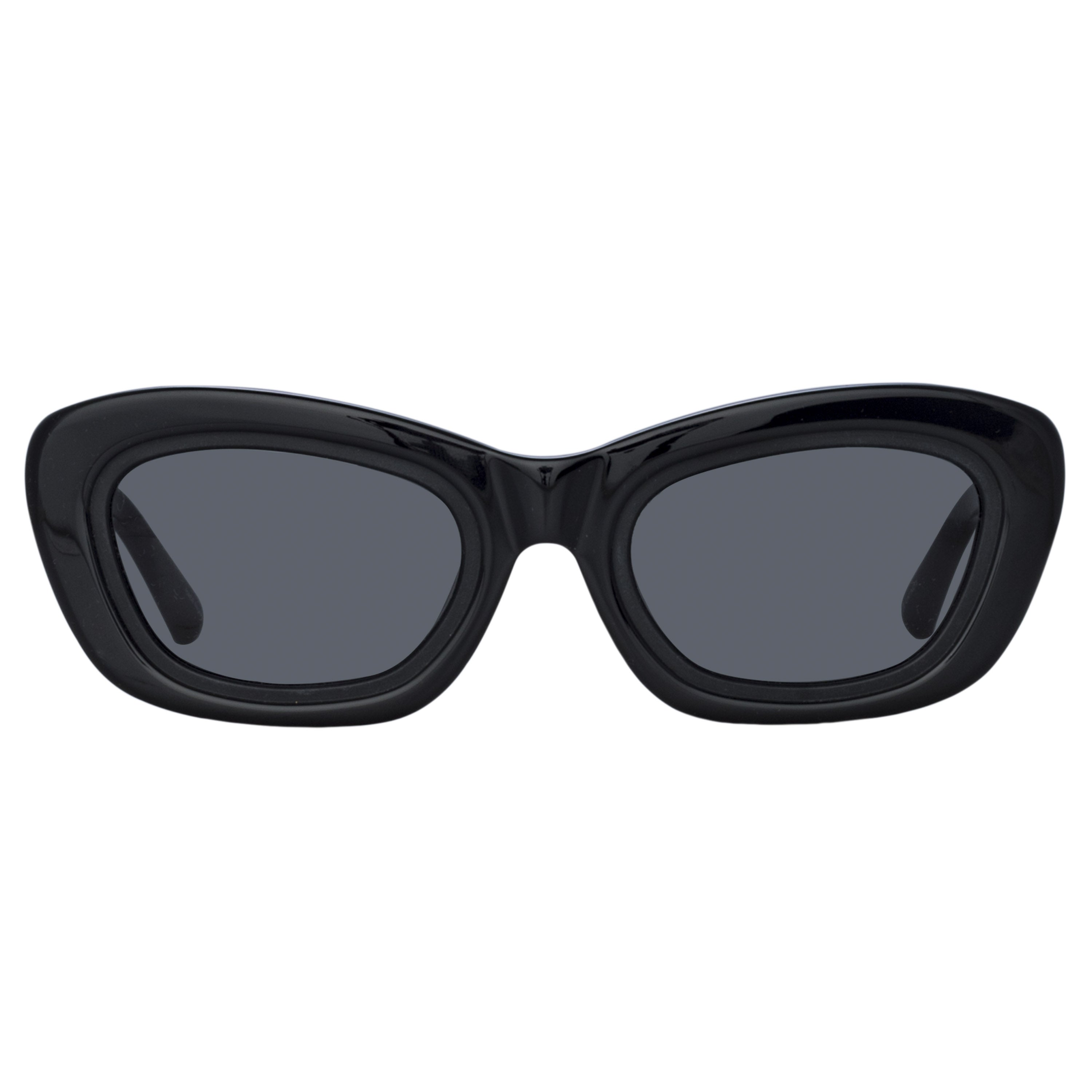 Rania Cat Eye Sunglasses in Black