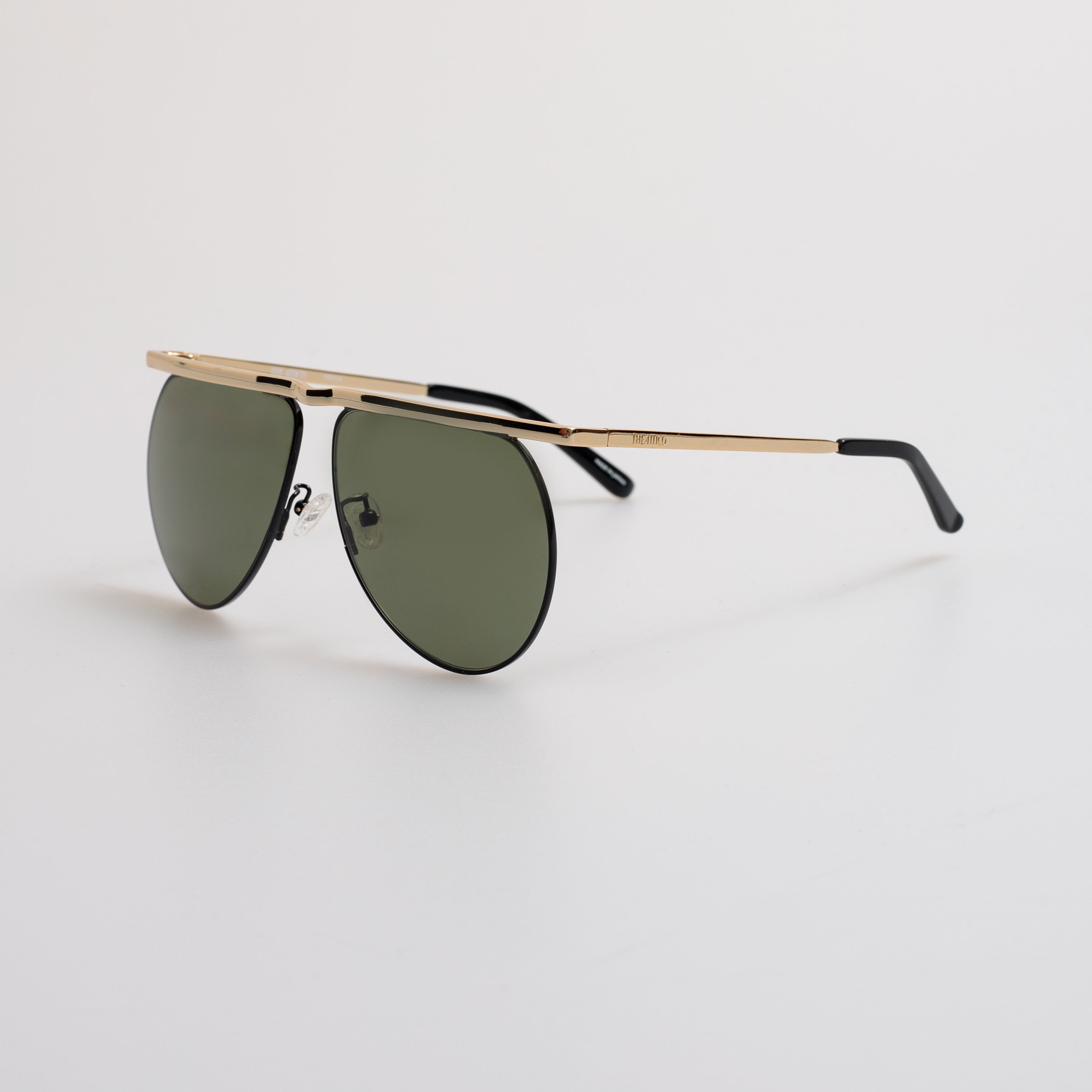 Mina Aviator Sunglasses in Yellow Gold