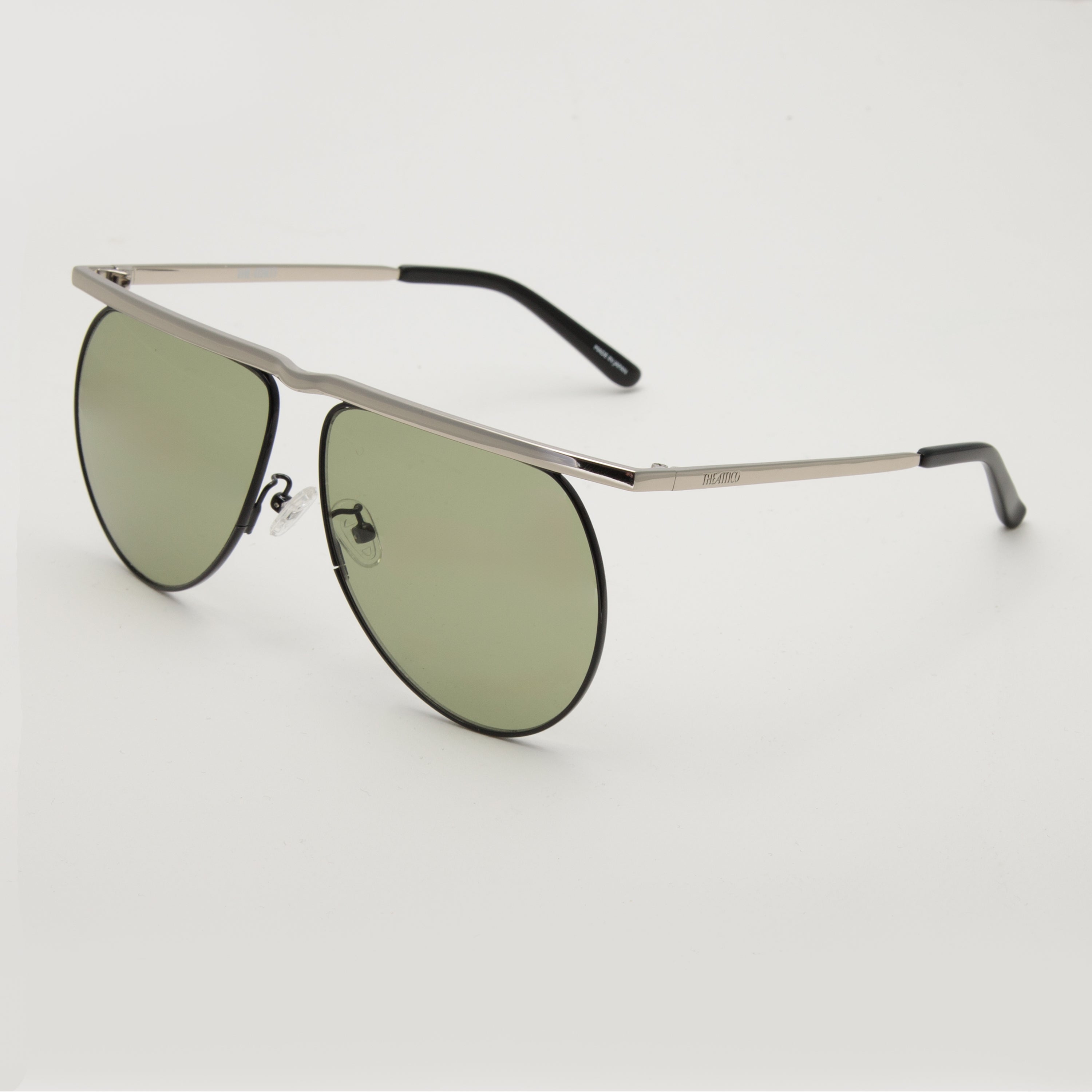 Mina Aviator Sunglasses in Silver