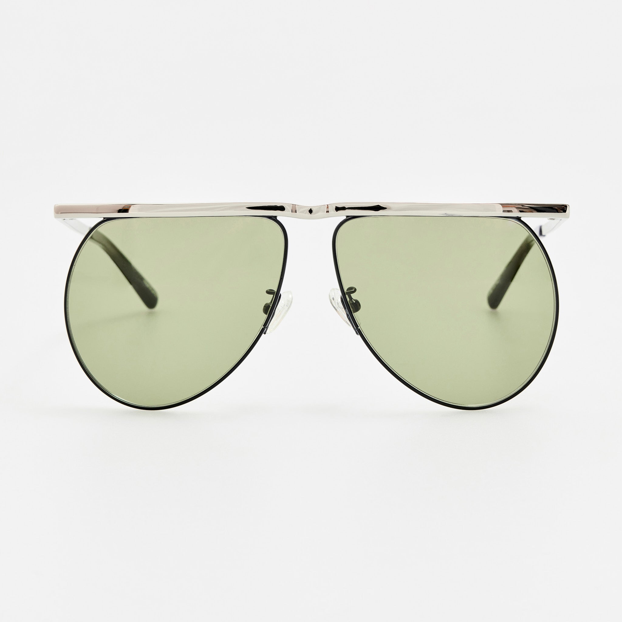 Mina Aviator Sunglasses in Silver