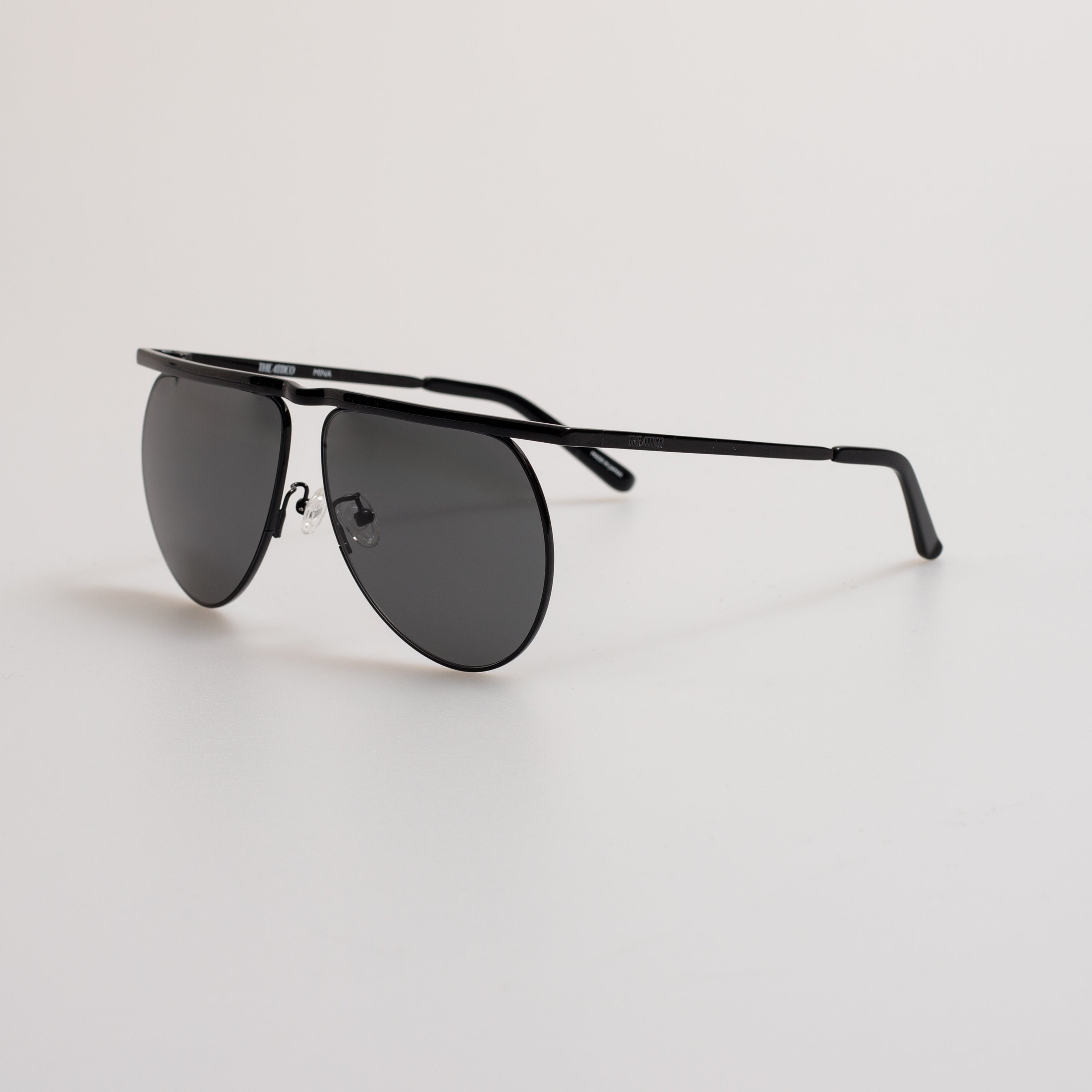 Mina Aviator Sunglasses in Black