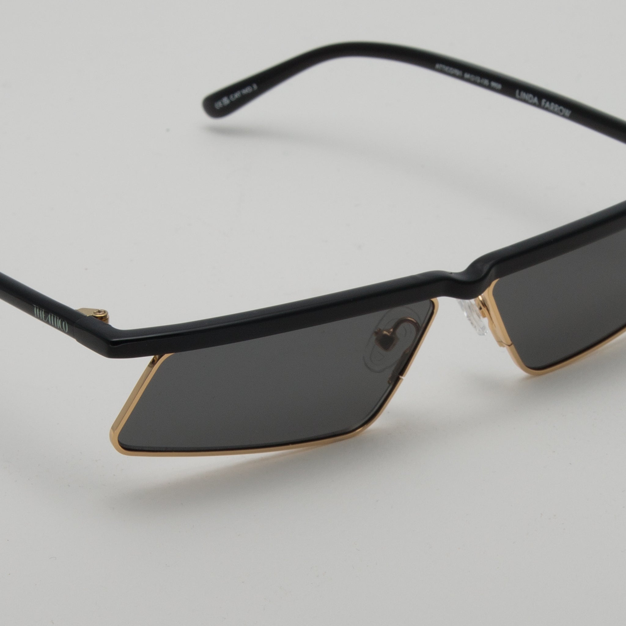 Aria Cat Eye Sunglasses in Yellow Gold