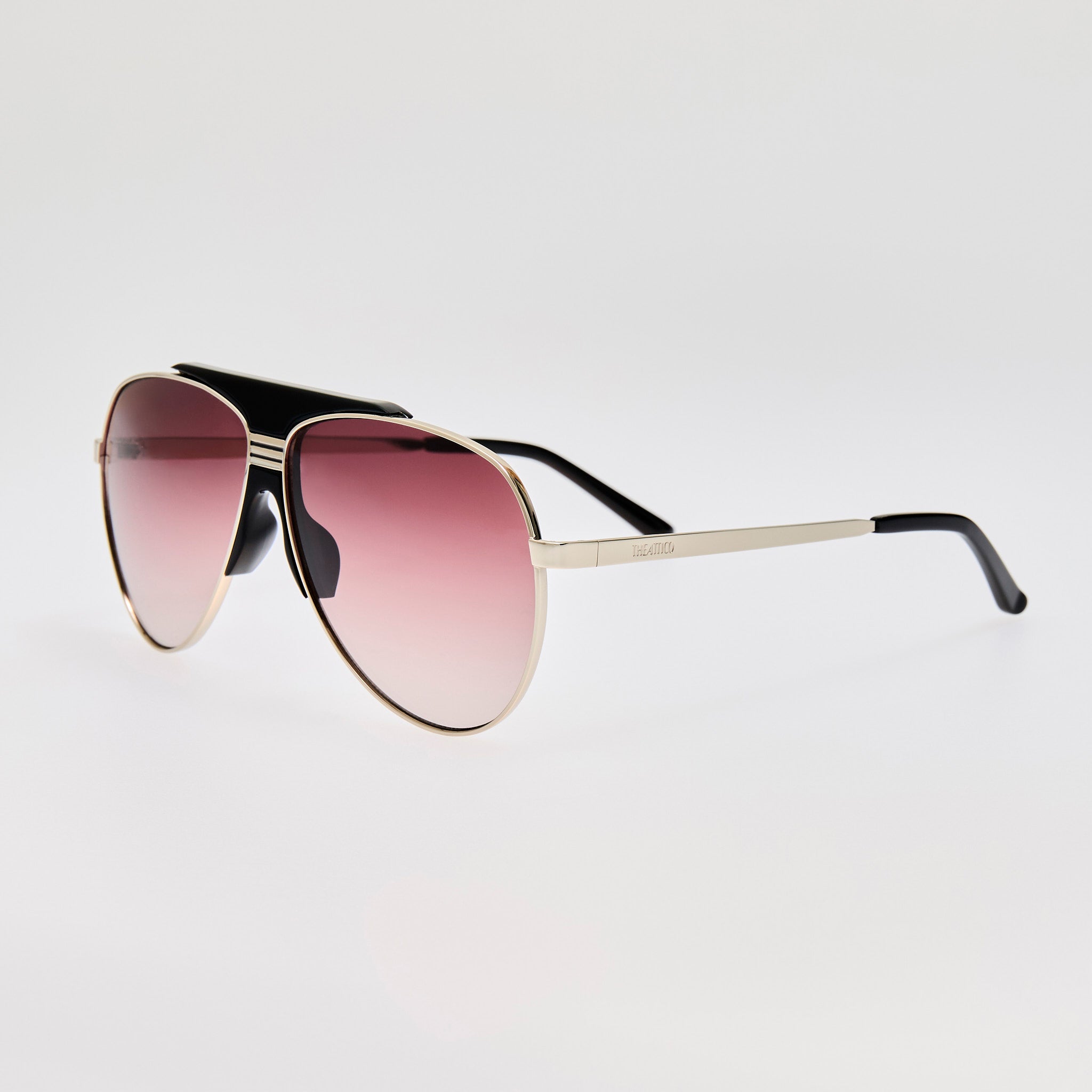 Amelia Sunglasses in Black and Purple