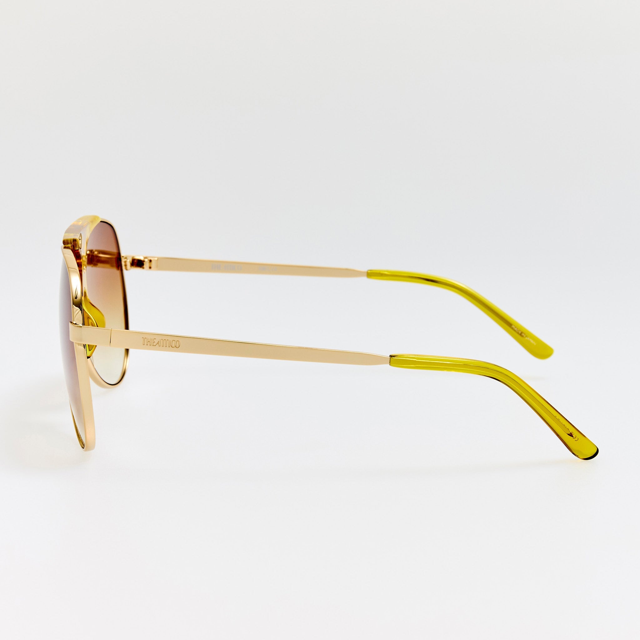 Amelia Sunglasses in Gold and Mustard