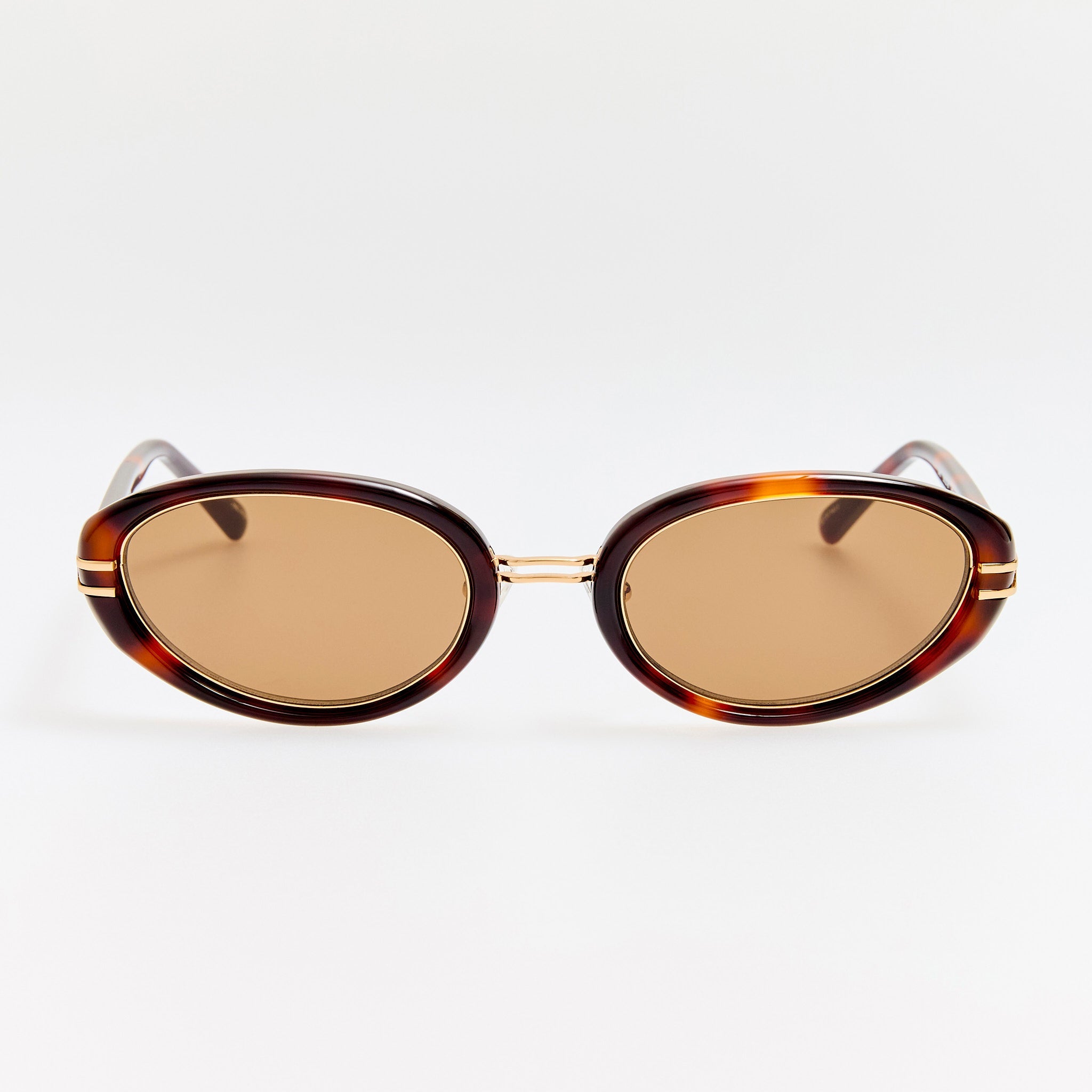 Ambra Oval Sunglasses in Tortoiseshell
