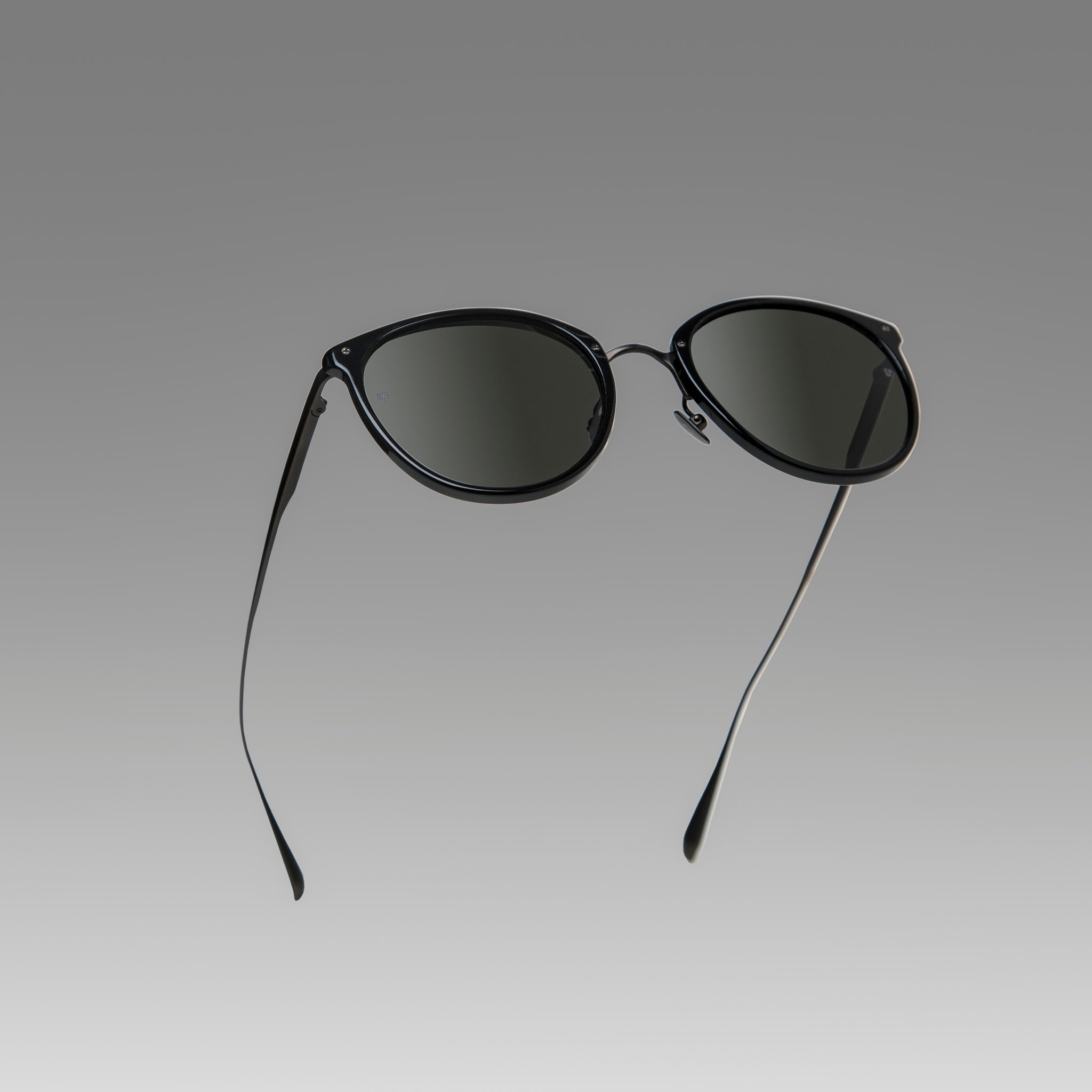 Calthorpe Sunglasses in Black and Matt Nickel