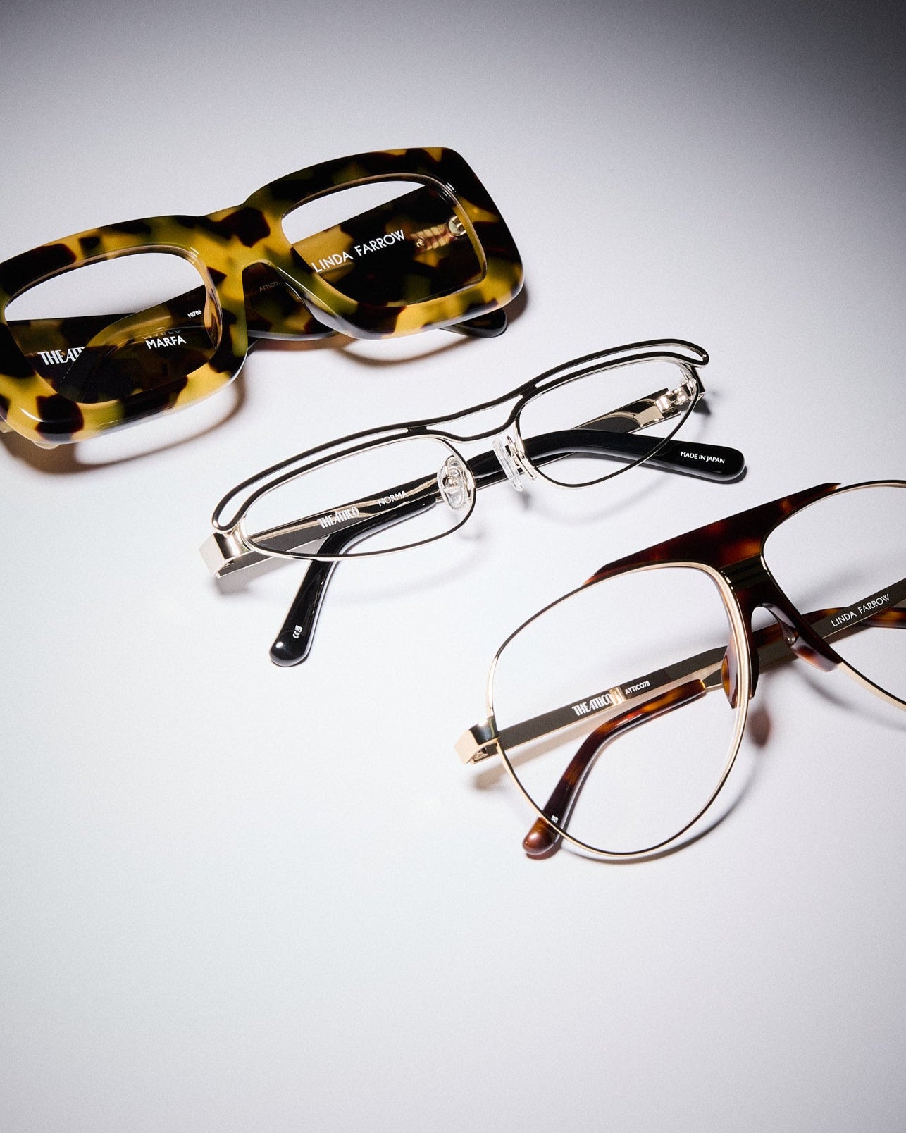 美品The ATTICO x Linda farrow コラボサングラスブラウン Linda Farrow x The Attico Marfa sunglasses for Women - Brown