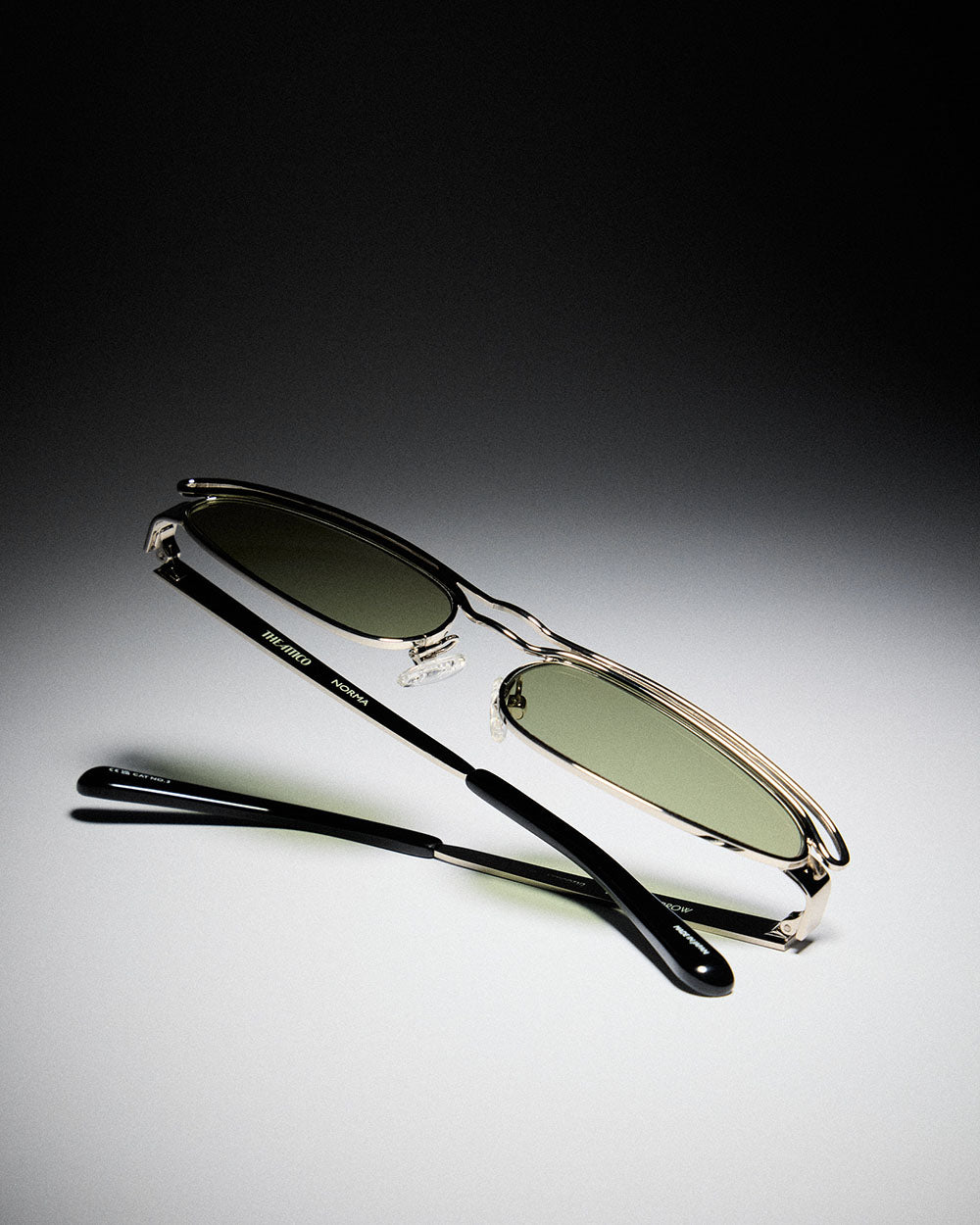 Erickson Beamon Ladies Sunglasses Oversized Black and Dark