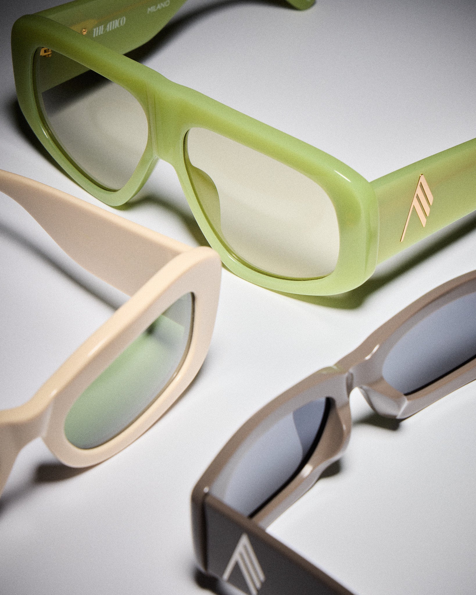 Finn Sunglasses in Yellow Gold by LINDA FARROW