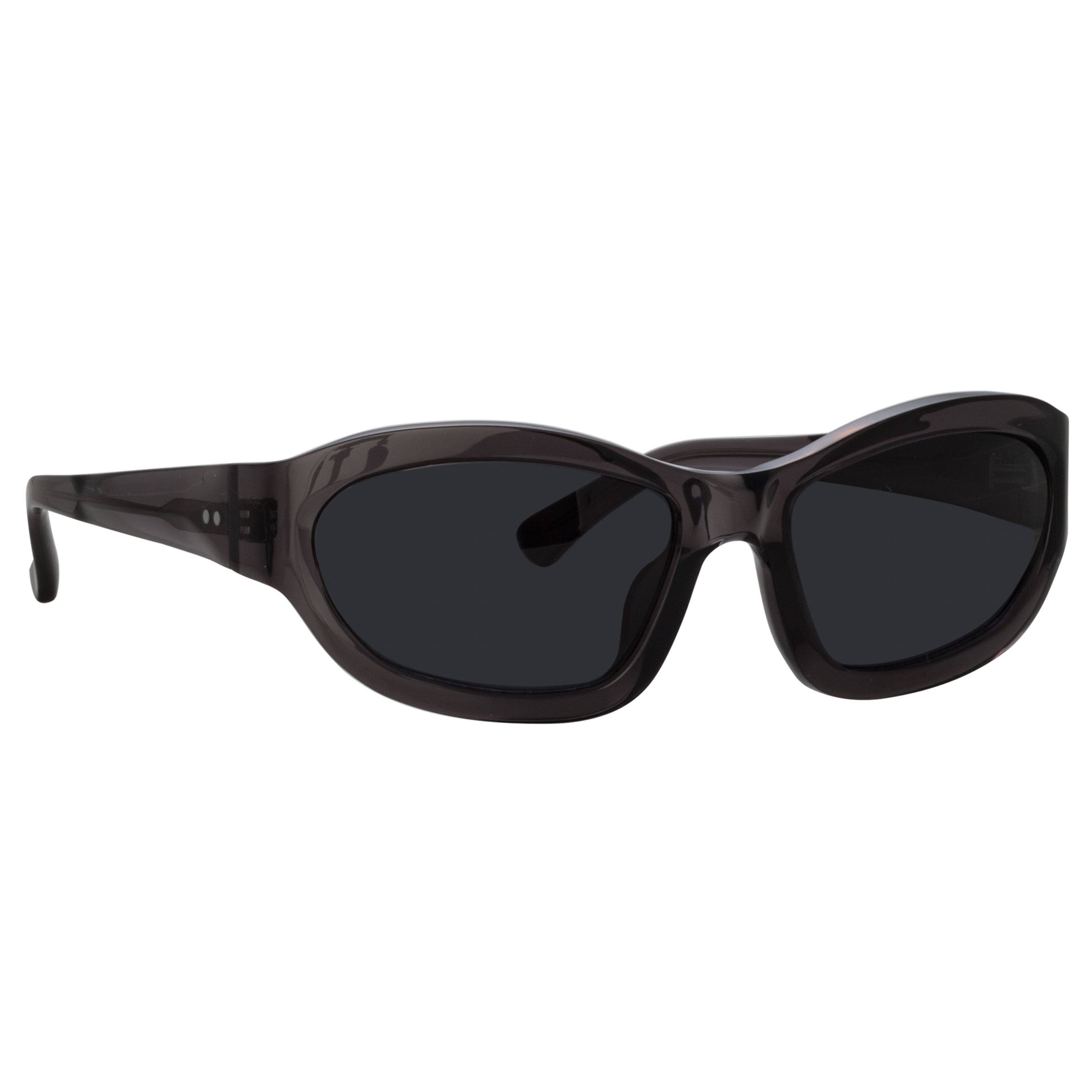 Wrap Sunglasses in Dark Brown