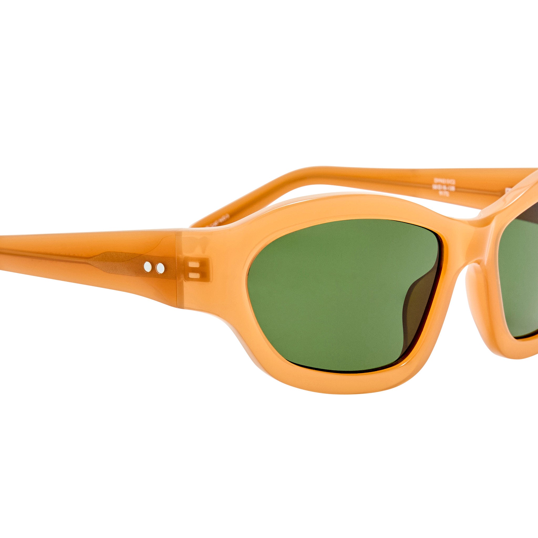 Wrap Sunglasses in Dark Camel