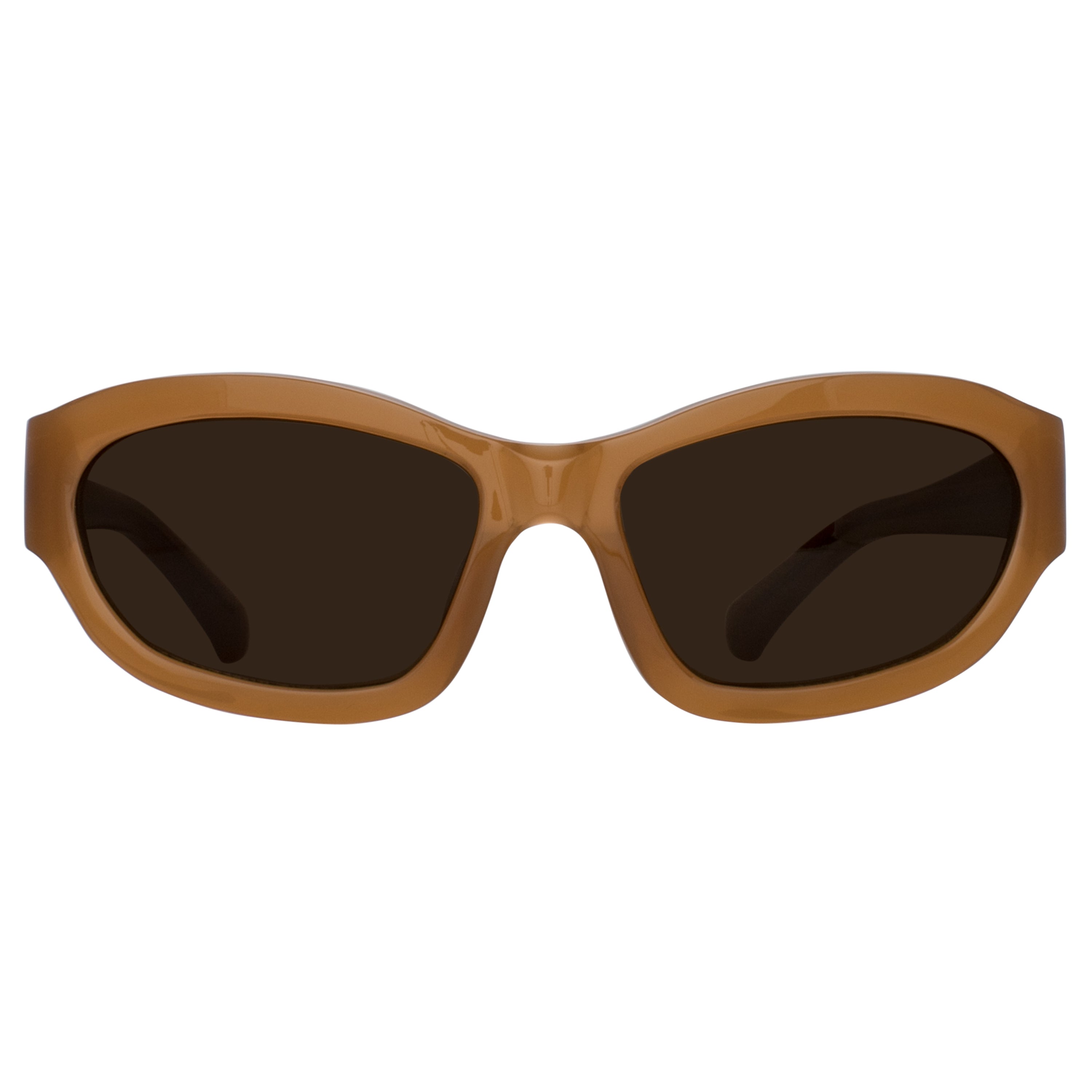 Wrap Sunglasses in Taupe