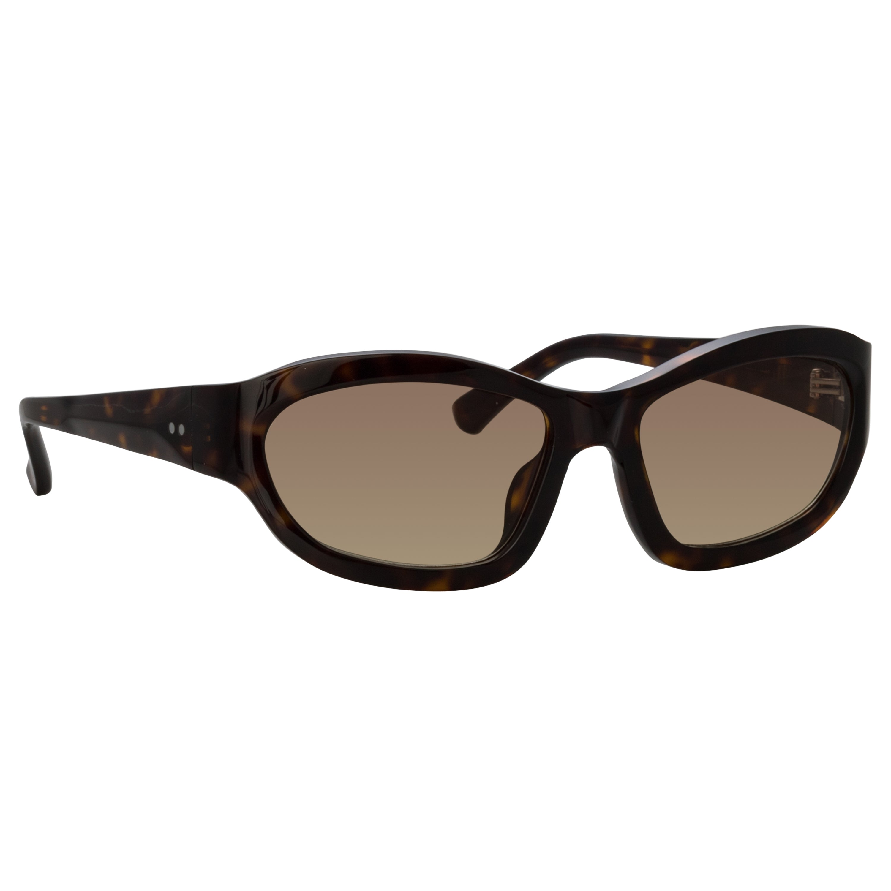 Wrap Sunglasses in Dark Tortoiseshell