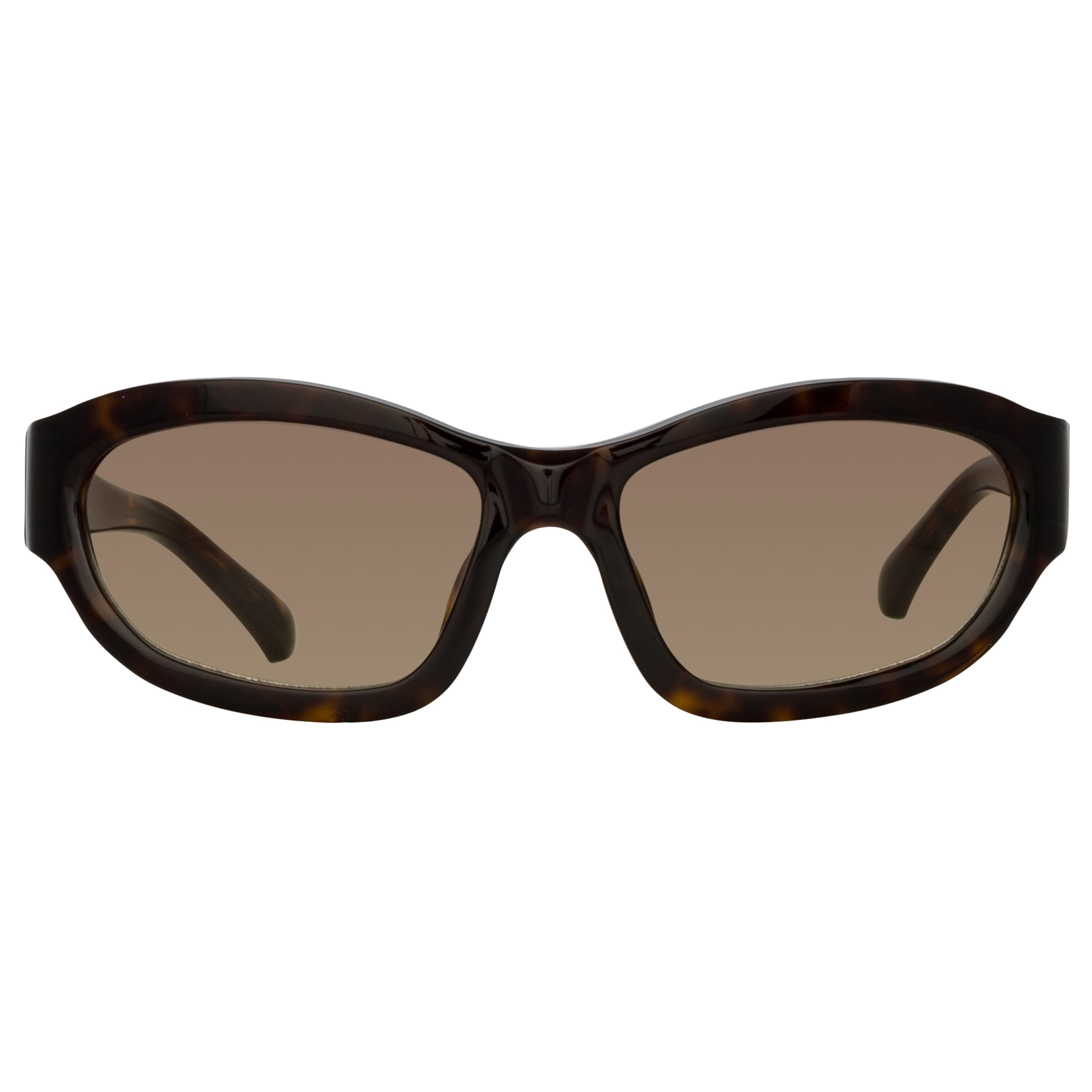 Wrap Sunglasses in Dark Tortoiseshell