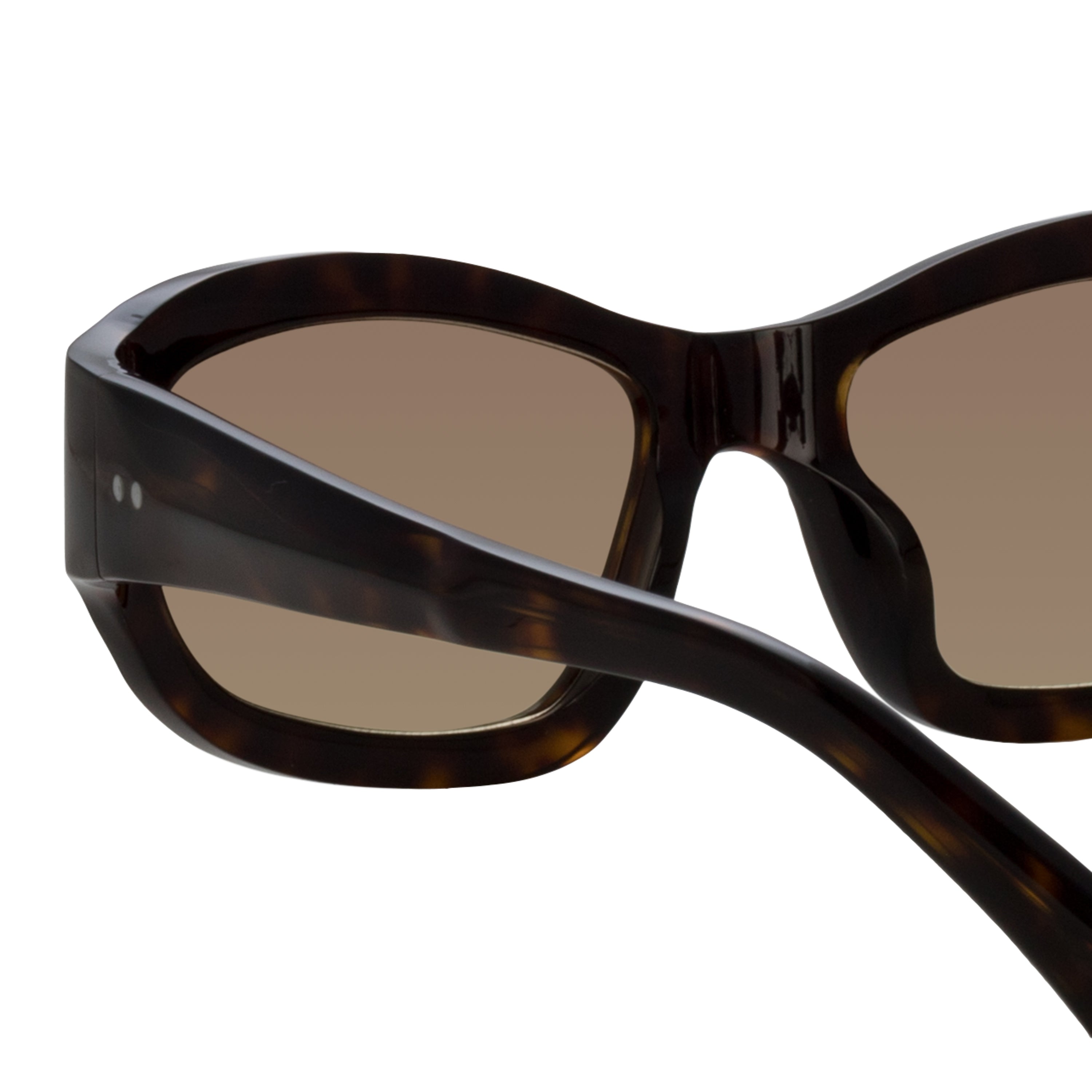 Wrap Sunglasses in Dark Tortoiseshell