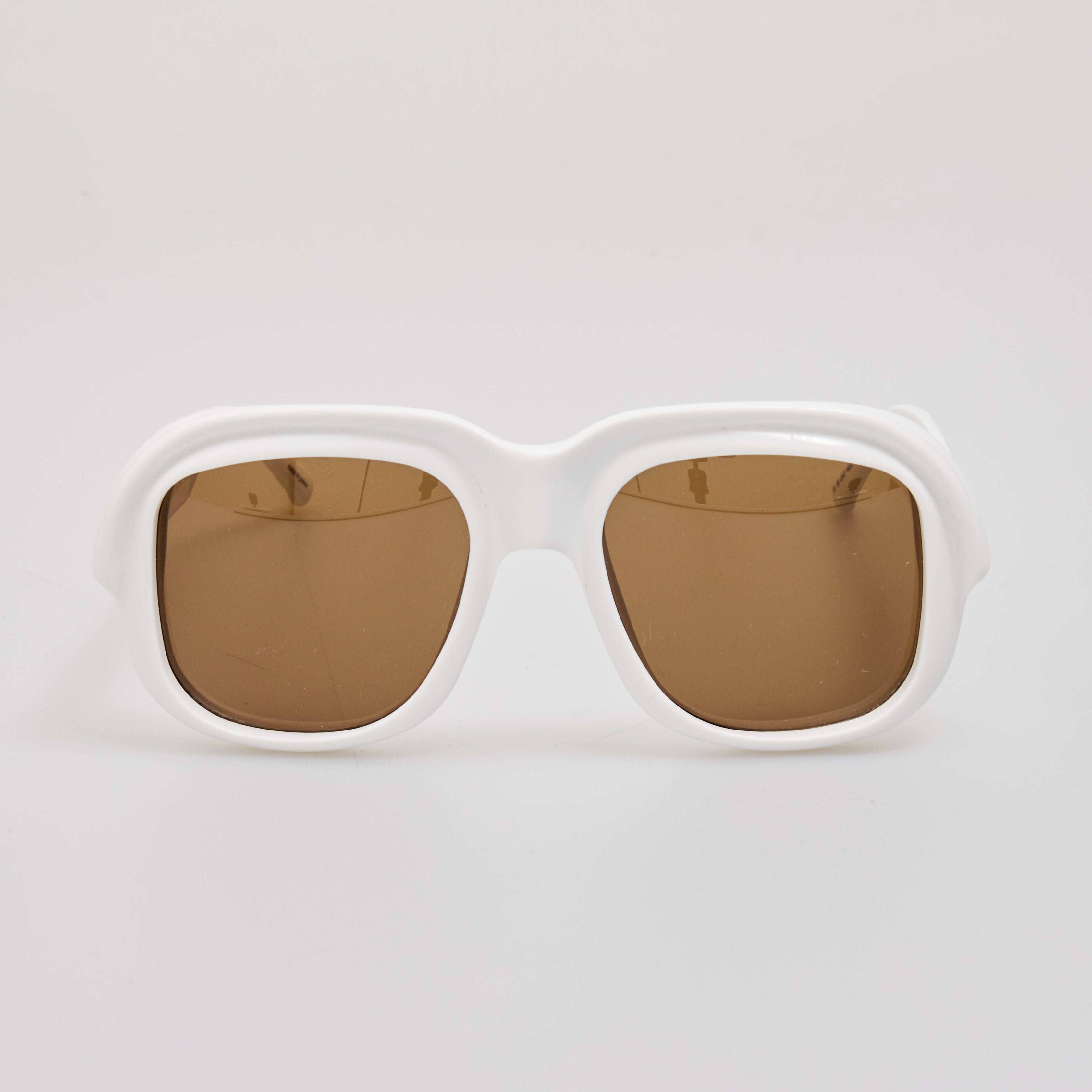 Oversize Sunglasses in Ecru