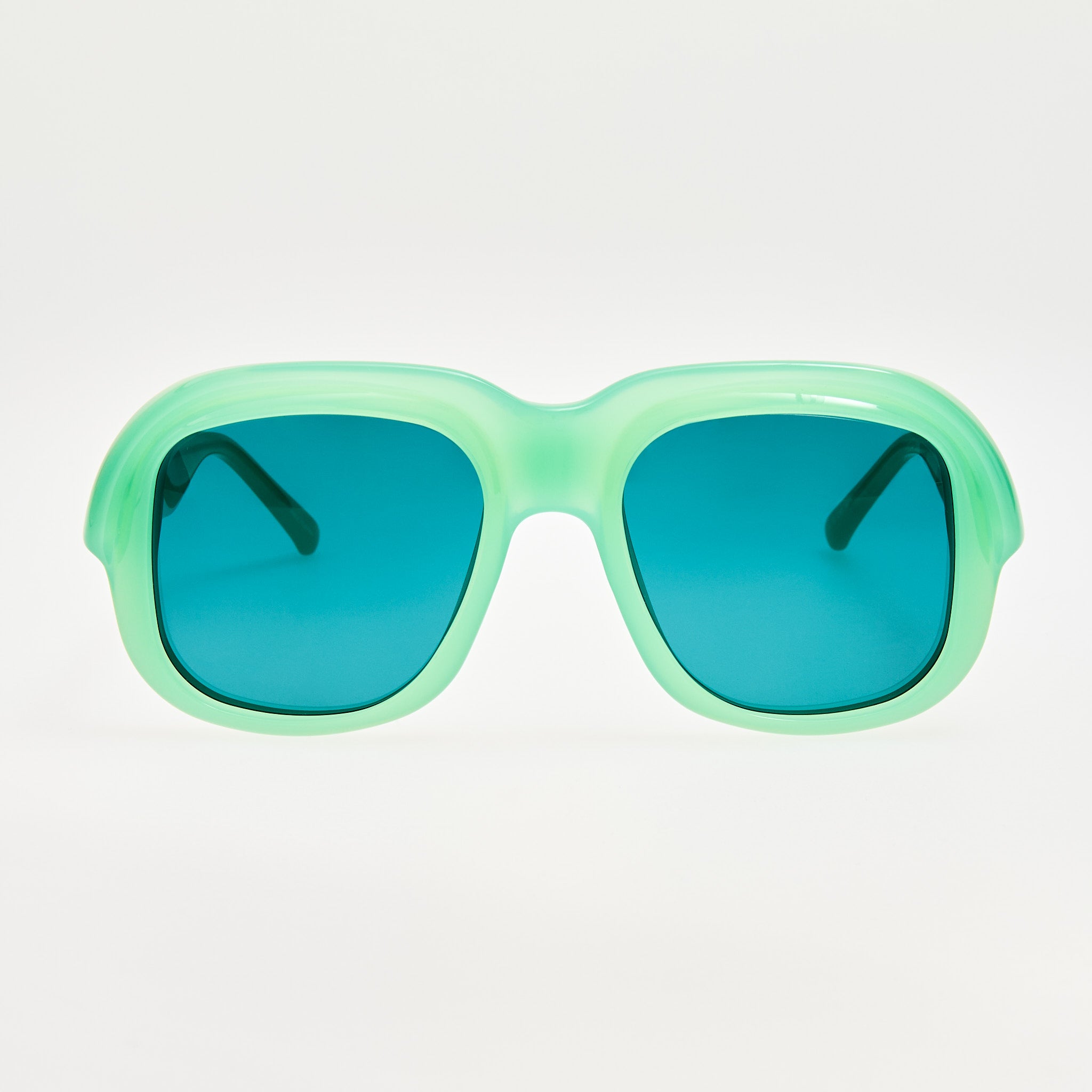Oversize Sunglasses in Light Green