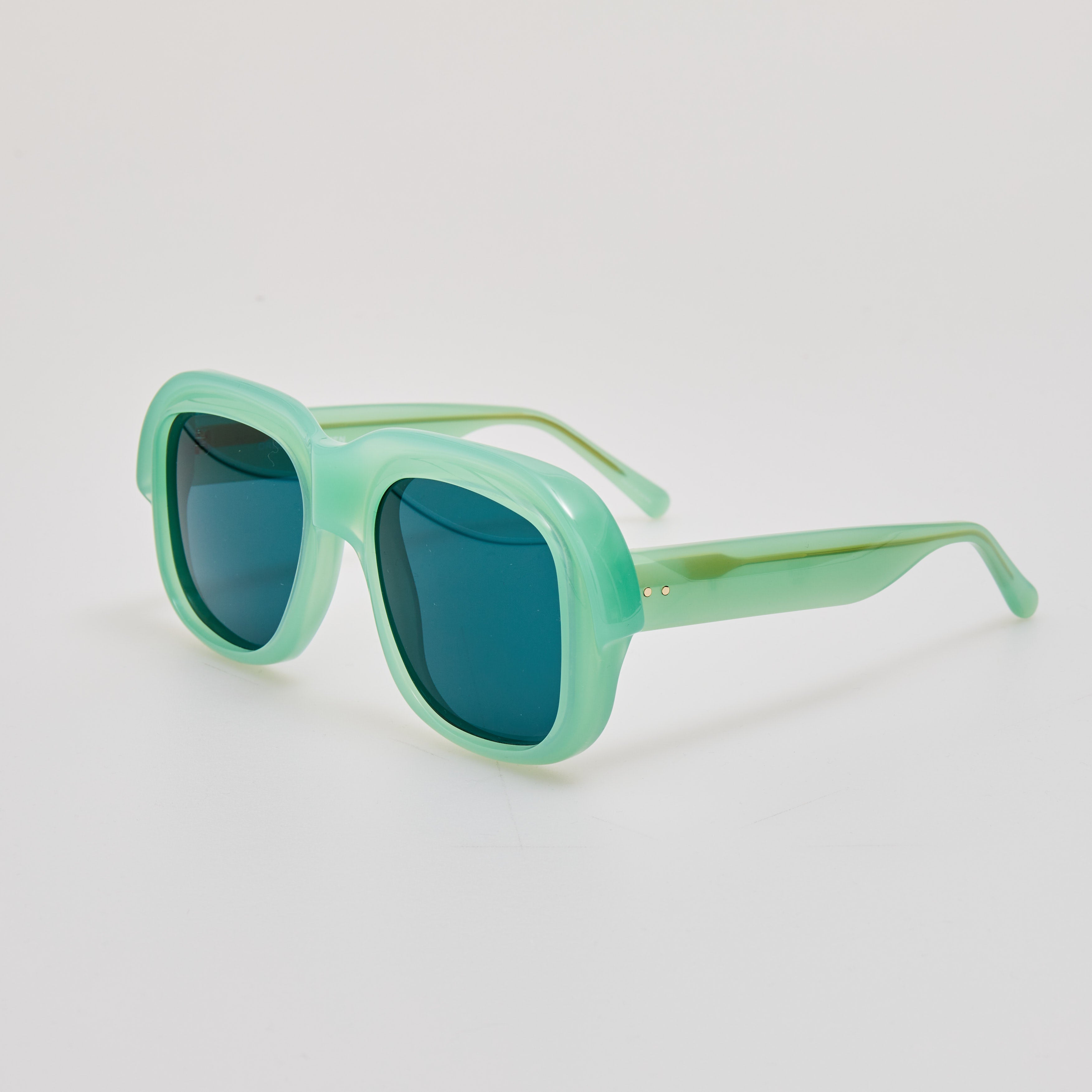 Oversize Sunglasses in Light Green