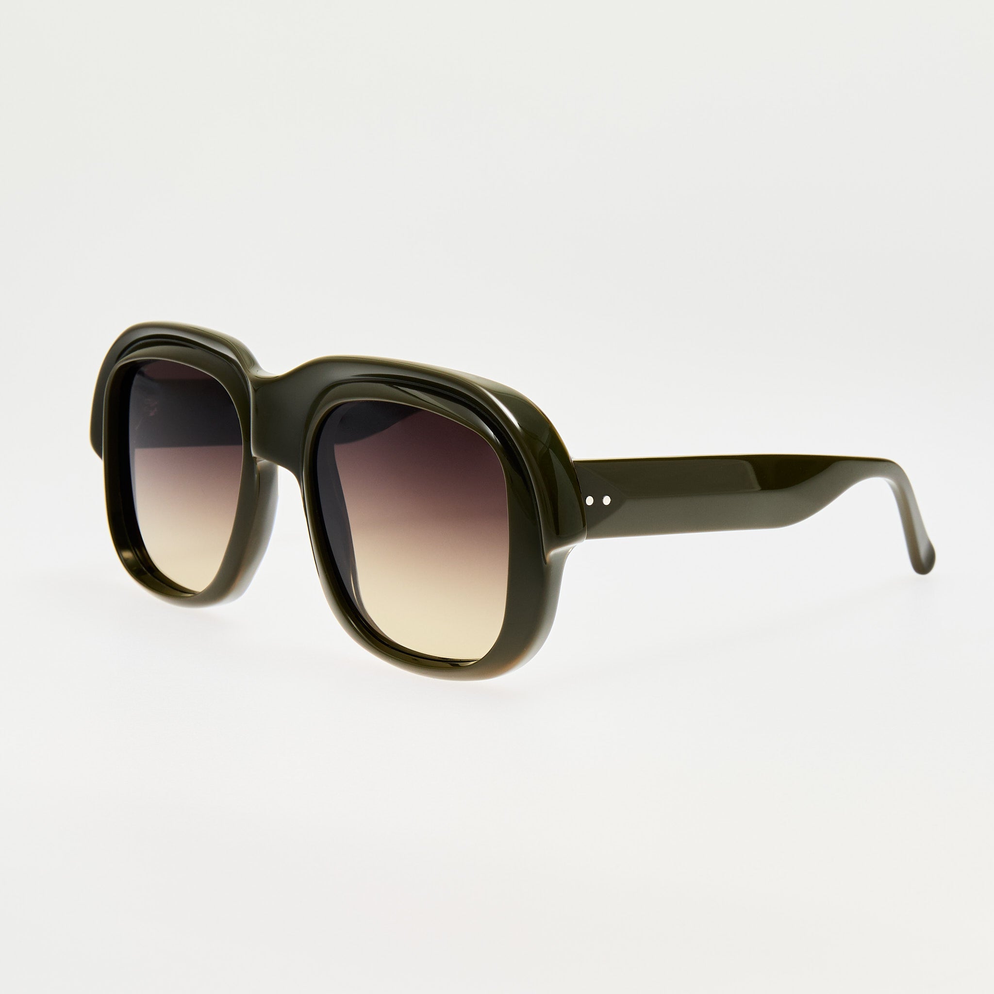 Oversize Sunglasses in Khaki