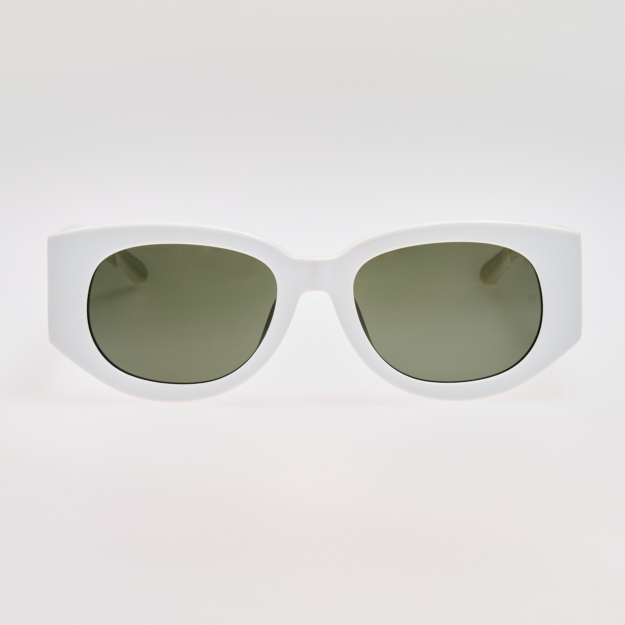 Debbie Sunglasses in White with  Diamond