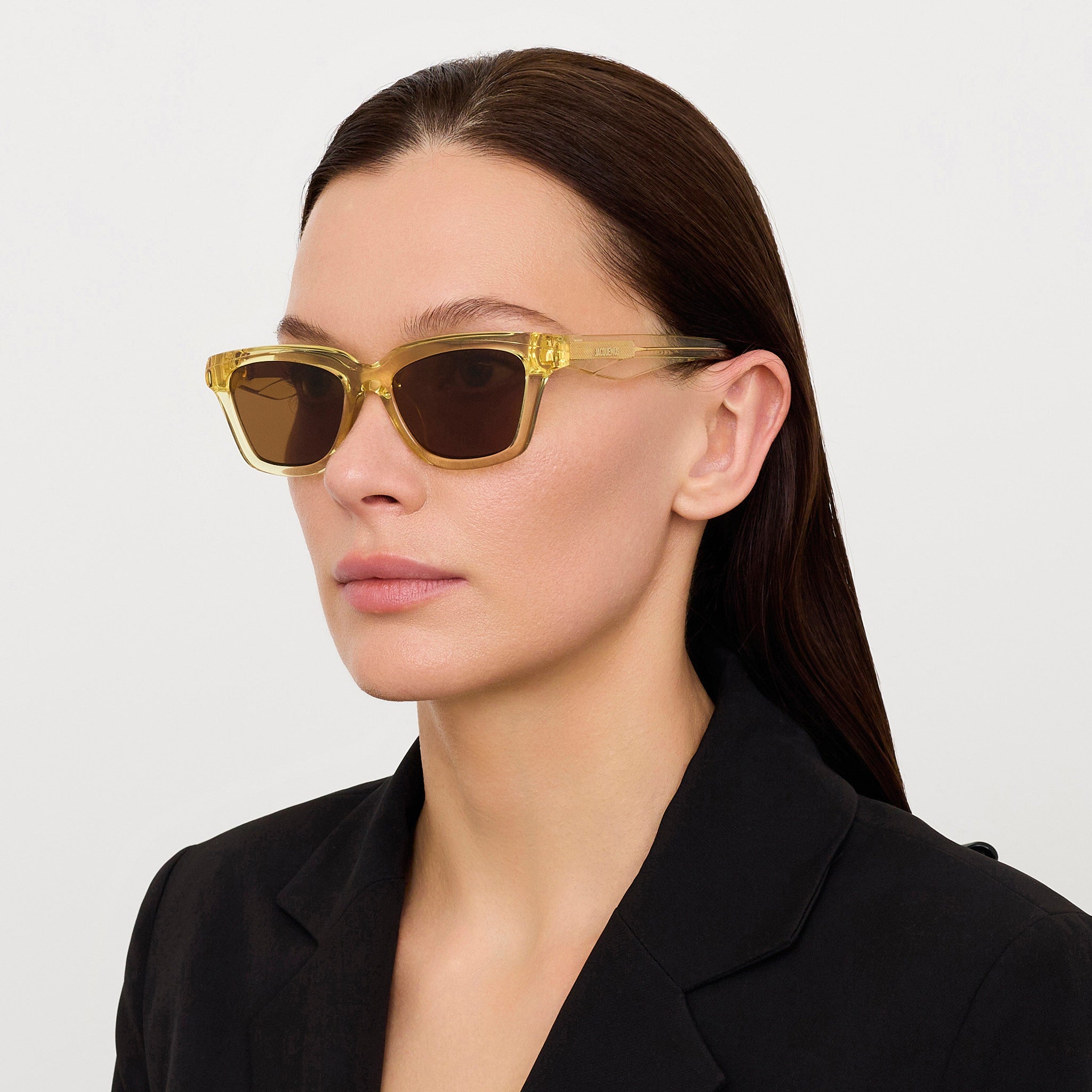 Carre Sunglasses in Crystal Yellow