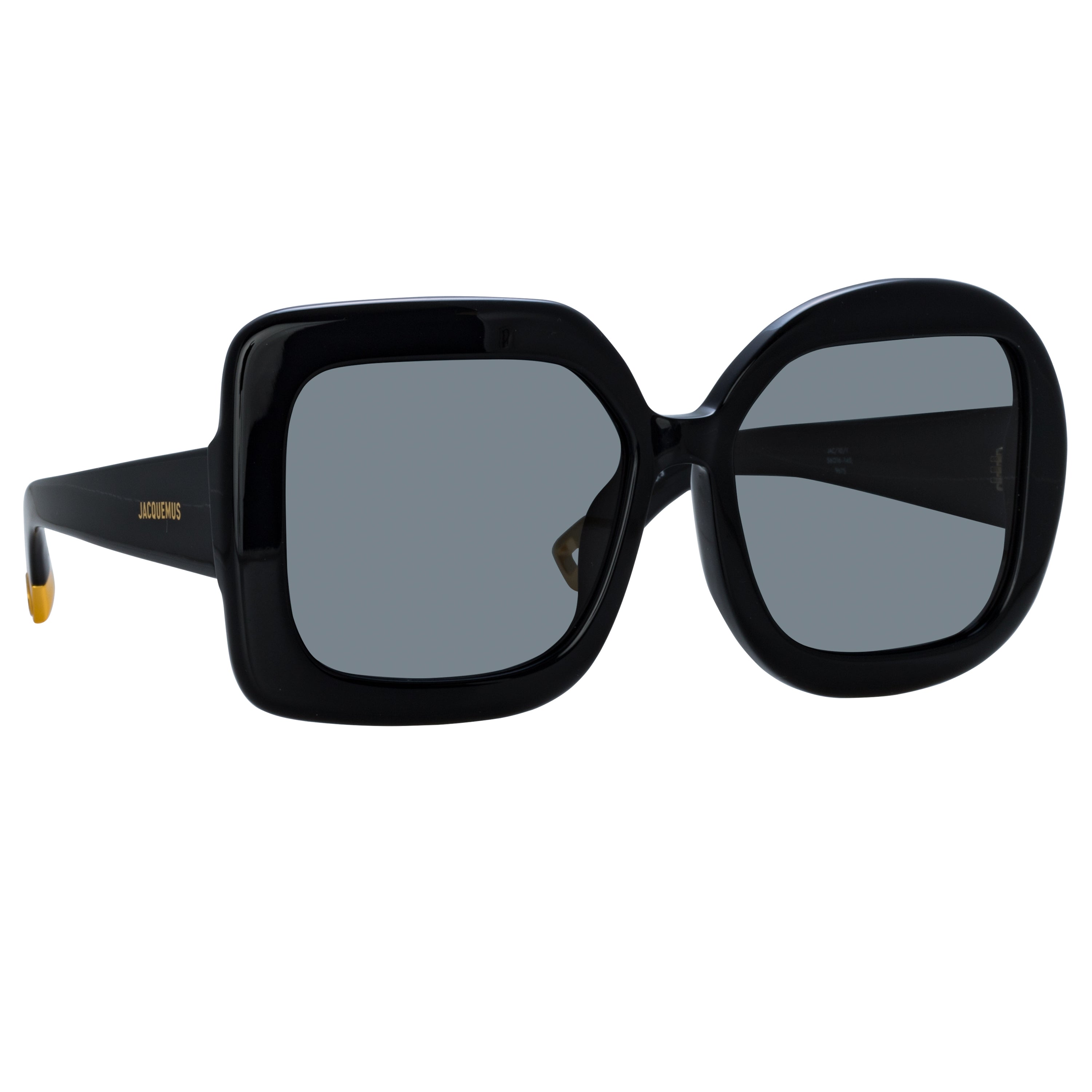 Carre Rond Square Sunglasses in Black